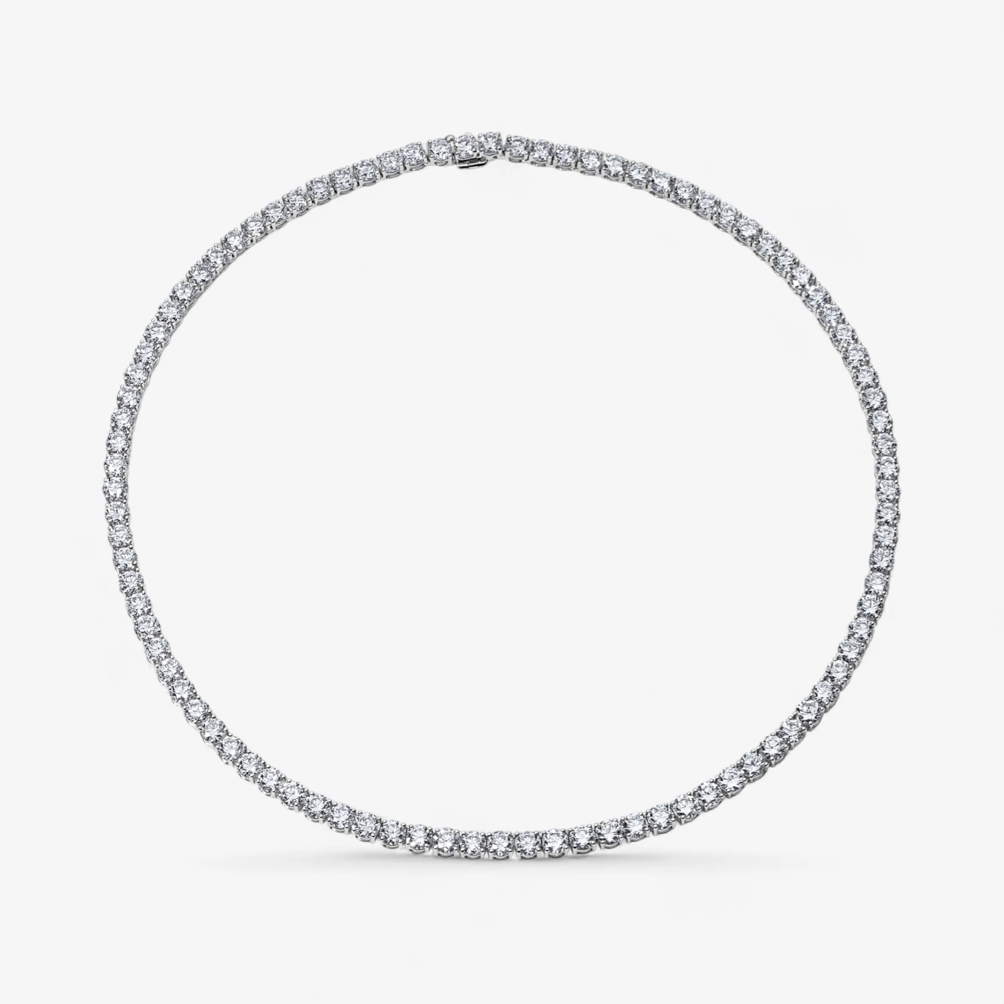 Signature 28CT Round Diamond Tennis Necklace