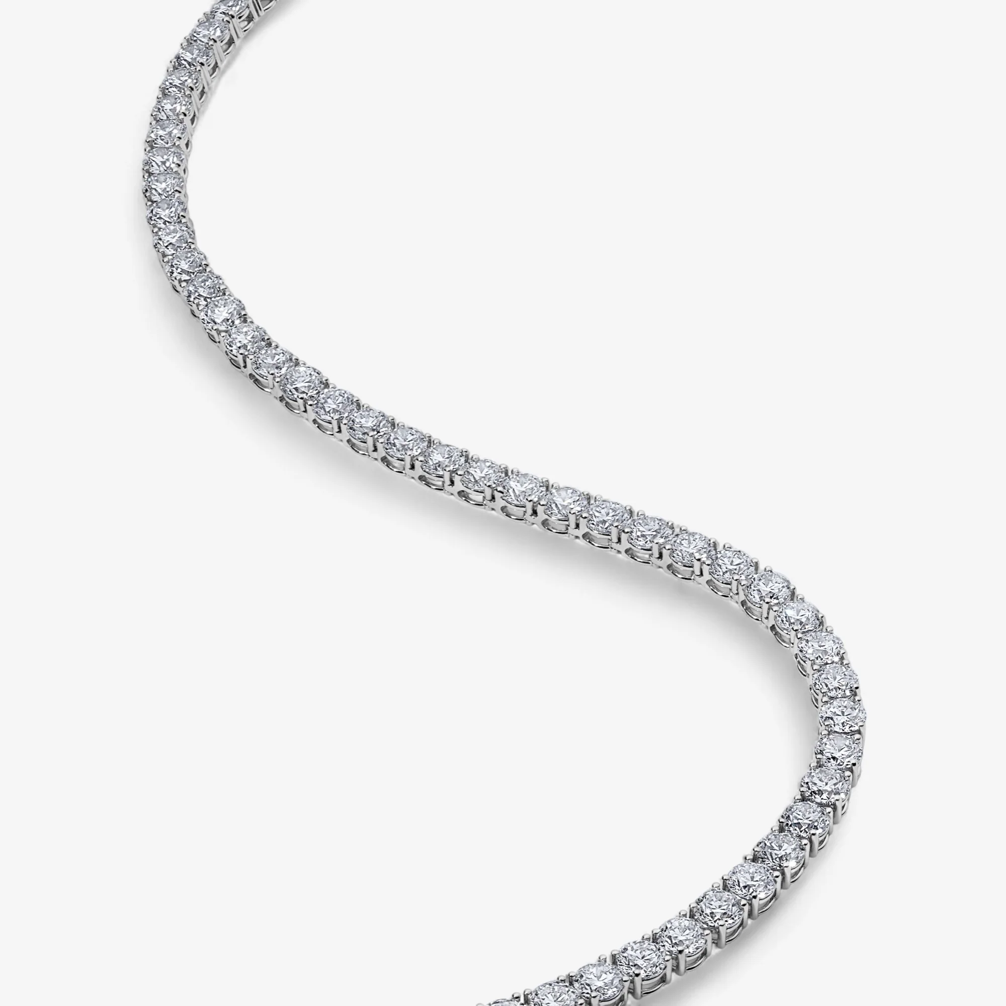 Signature 28CT Round Diamond Tennis Necklace - Image 2