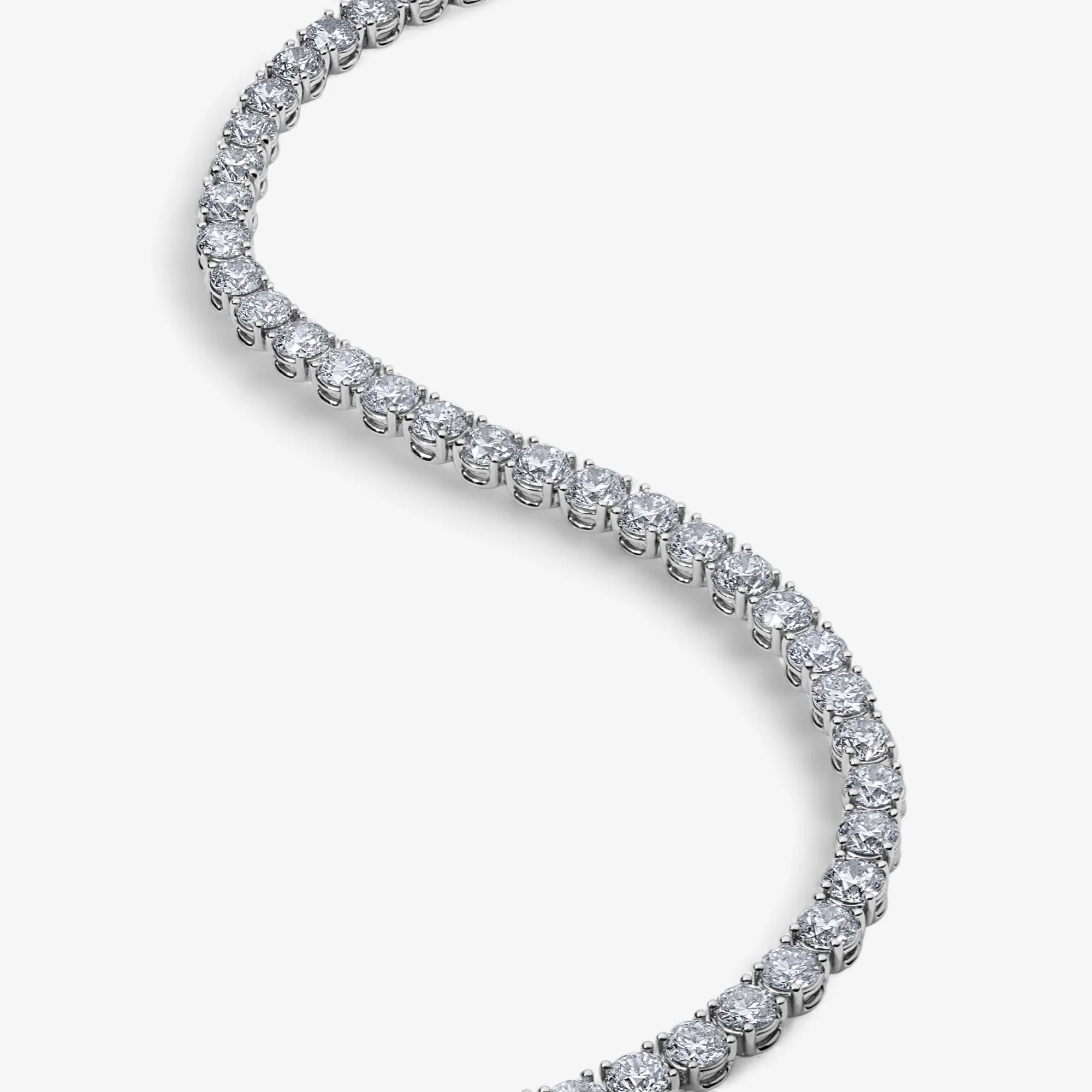 Signature 35CT Round Diamond Tennis Necklace - Image 2