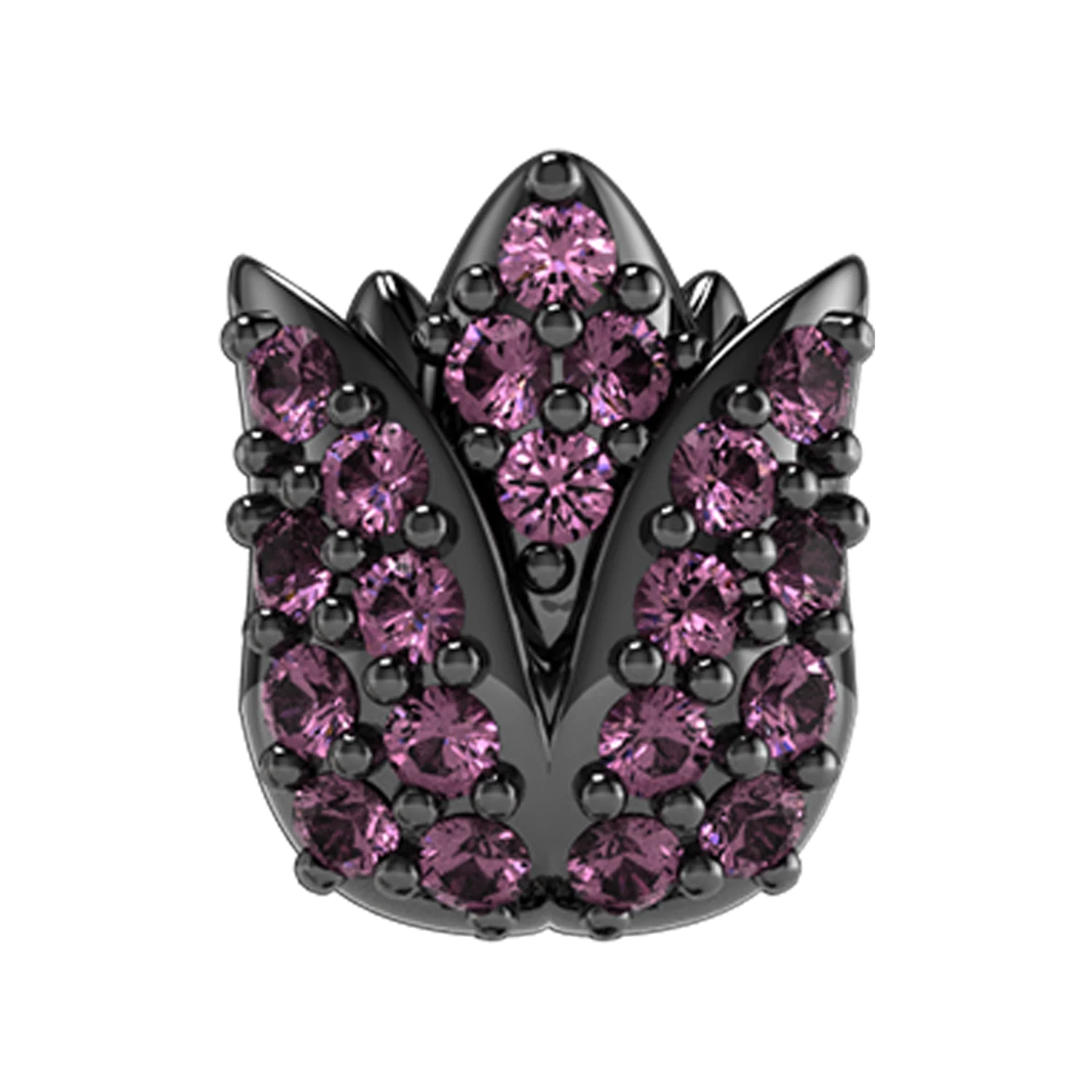 Amethyst Tulip Slider Charm - Image 2