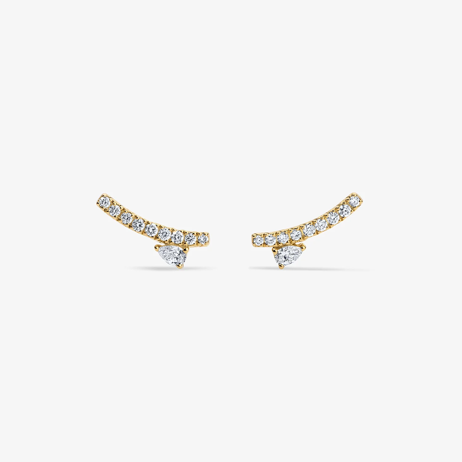 Astrid Pave Flare Studs