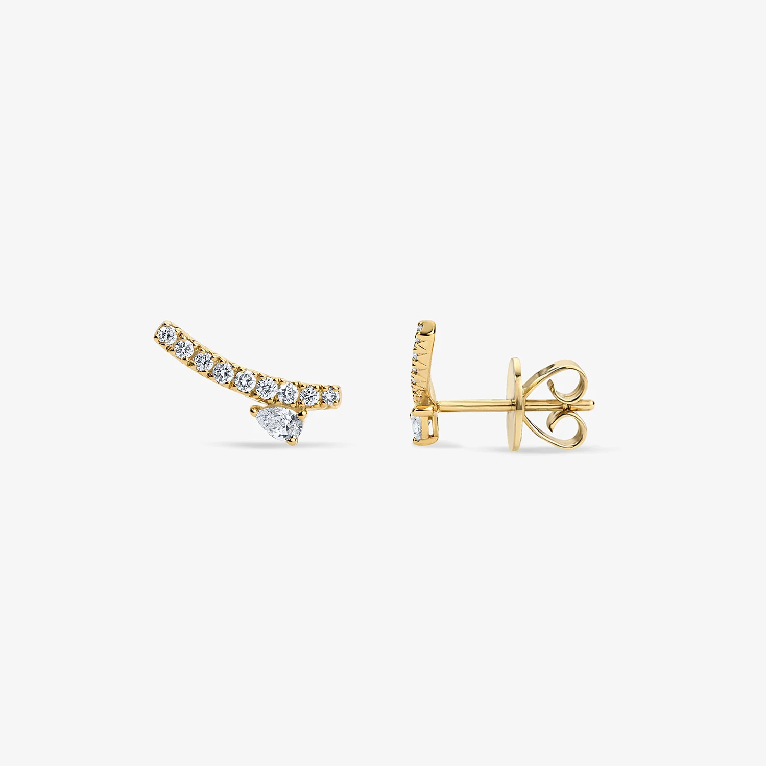 Astrid Pave Flare Studs - Image 3