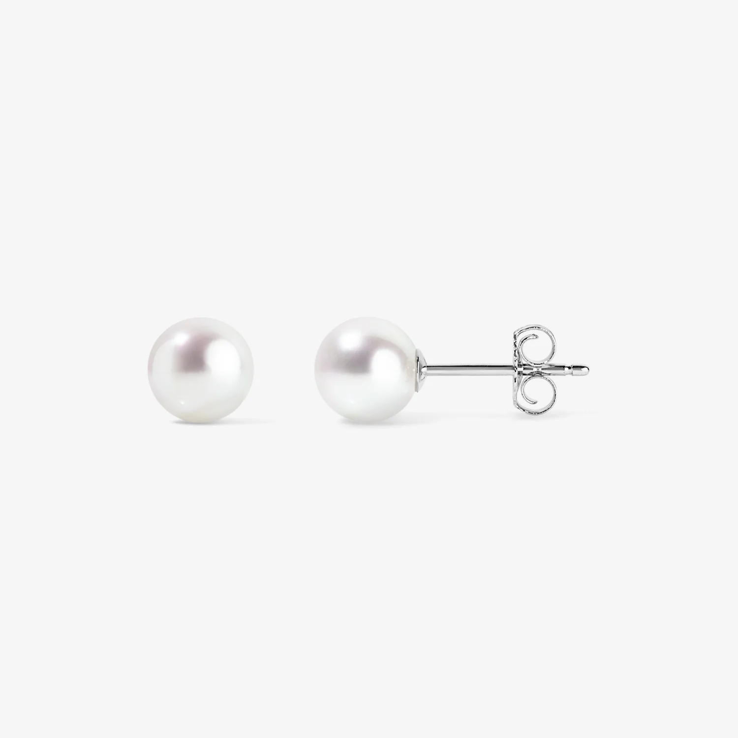 Audrey Pearl Stud Earrings - Image 2