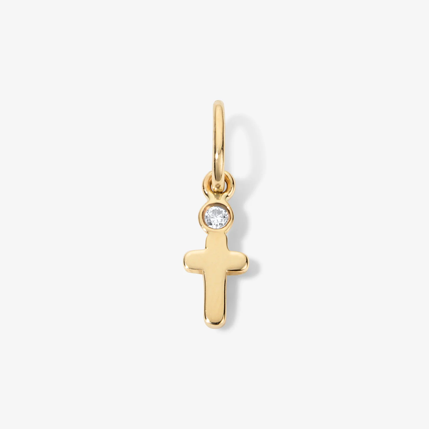Baby Bubble Cross Diamond Charm