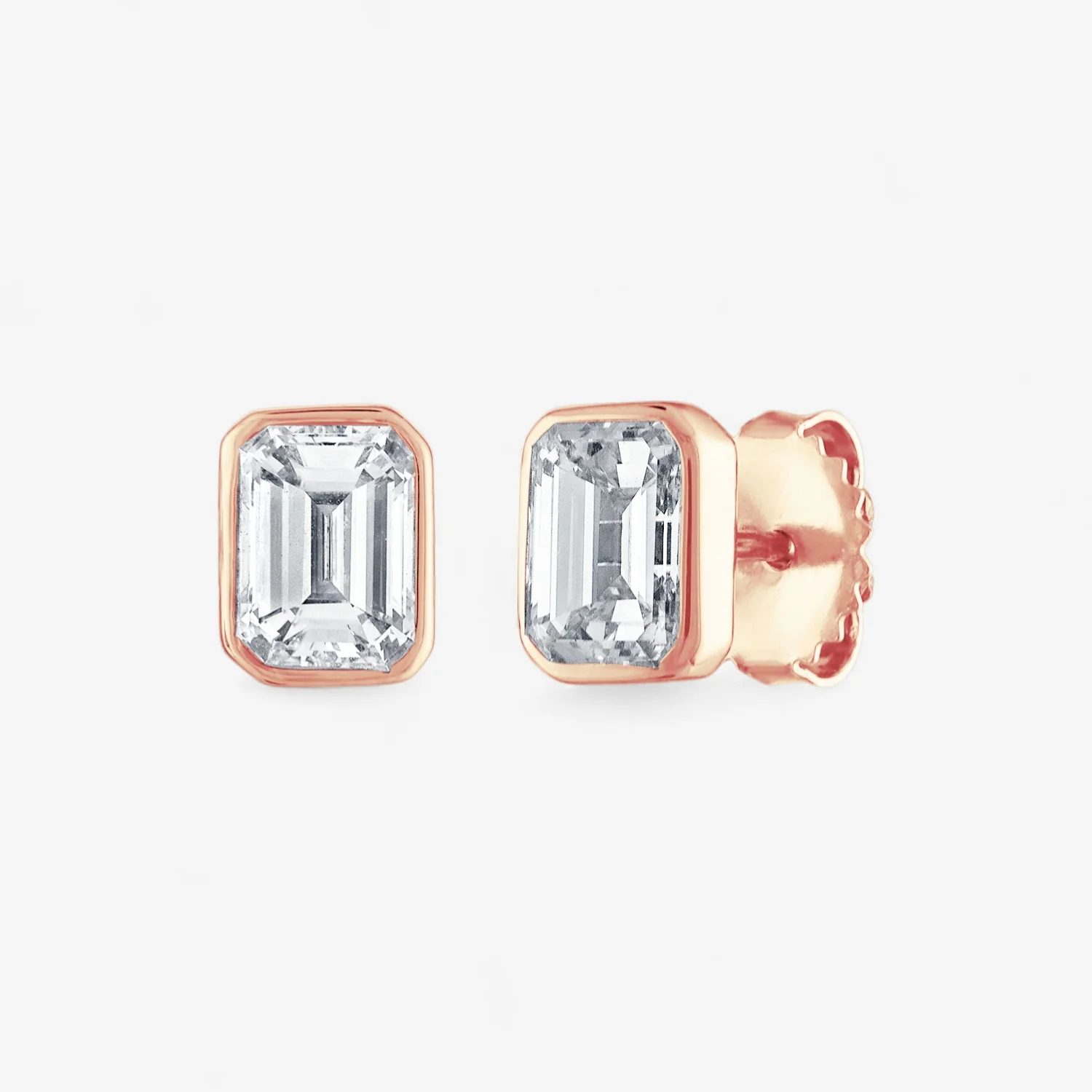 Margot Emerald Cut Studs - Image 4