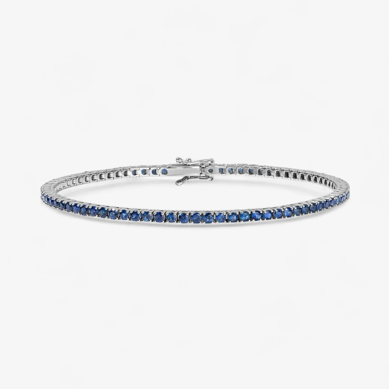 Signature Blue Sapphire Tennis Bracelet - Image 3