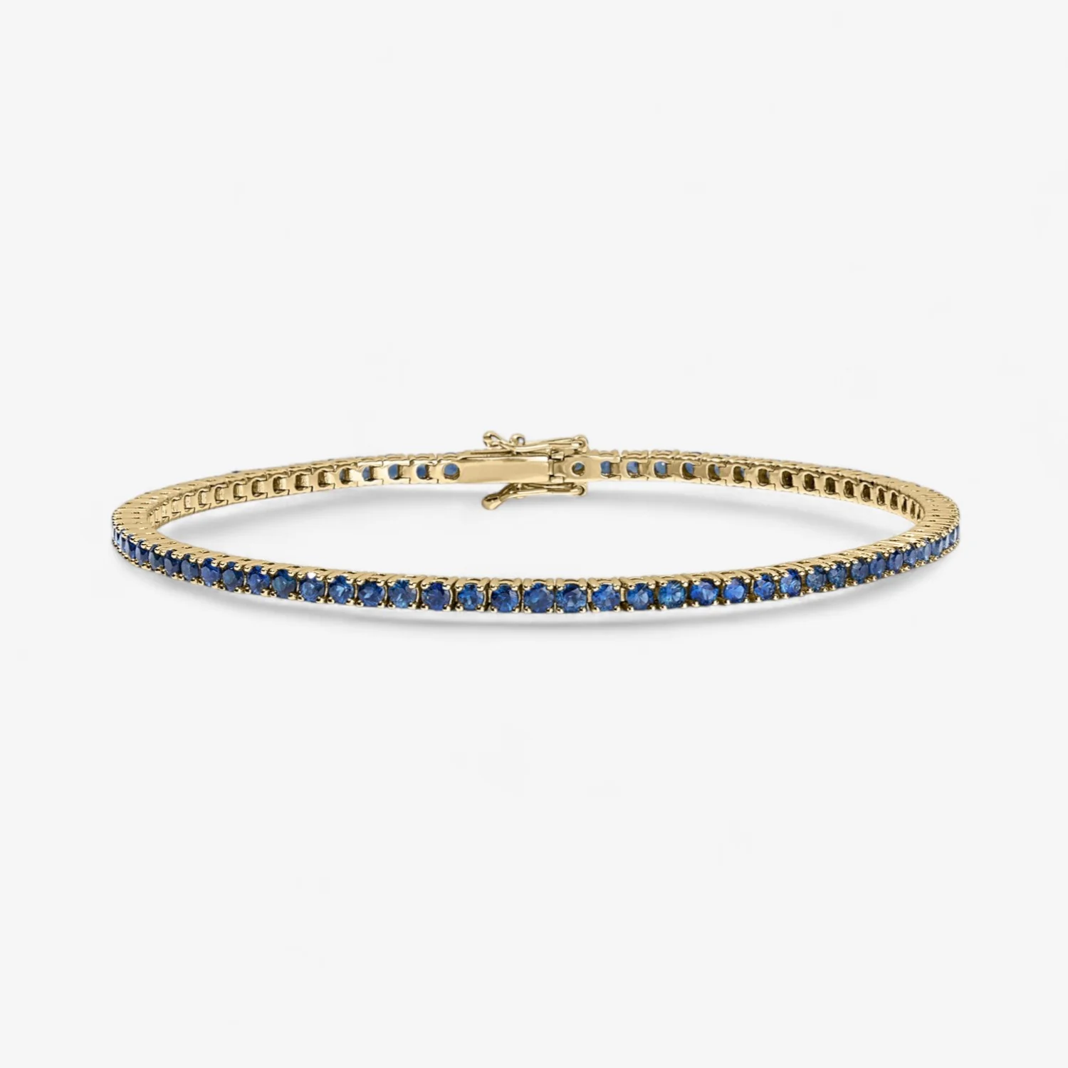 Signature Blue Sapphire Tennis Bracelet - Image 4