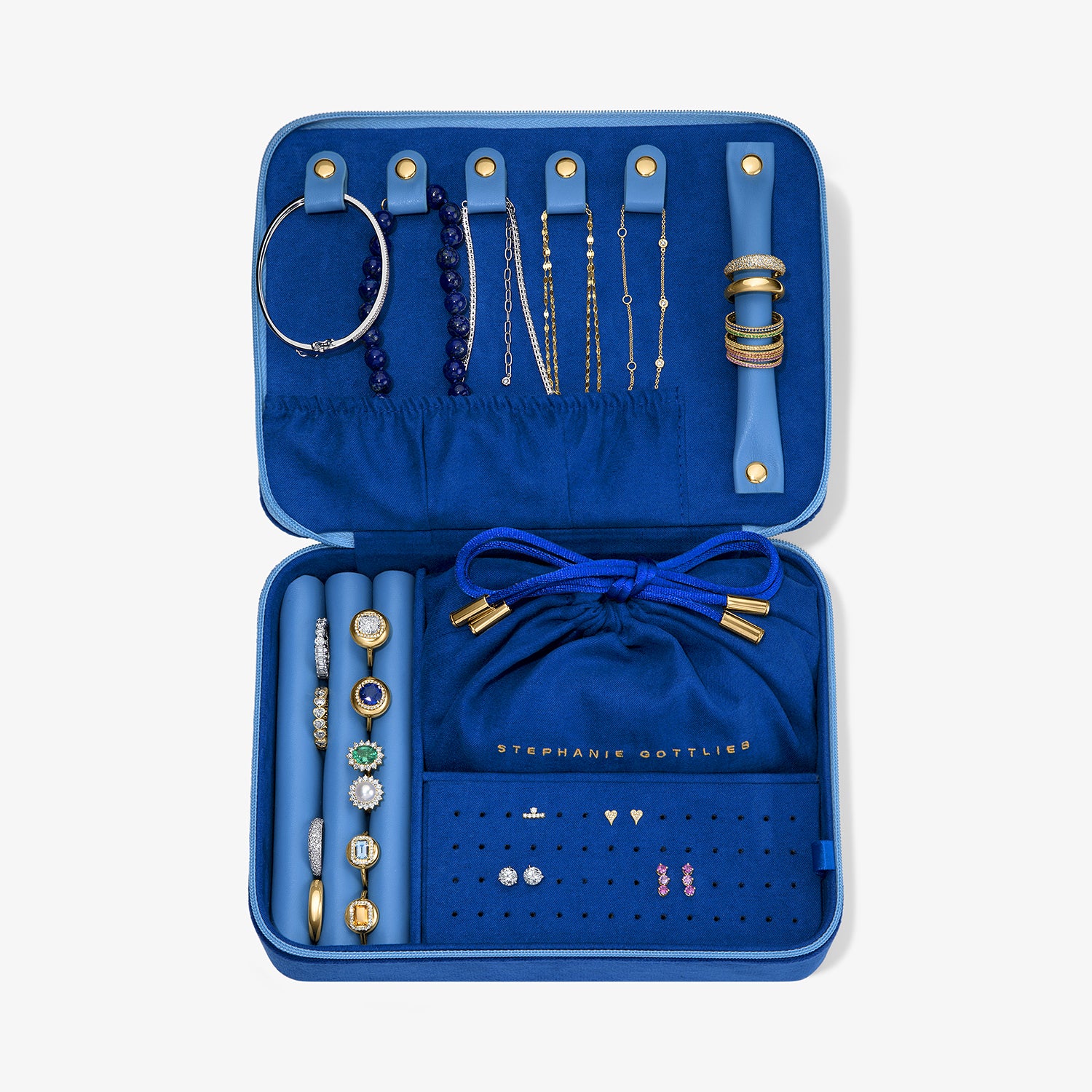 Blue Stephanie Gottlieb Jewelry Case - Image 3