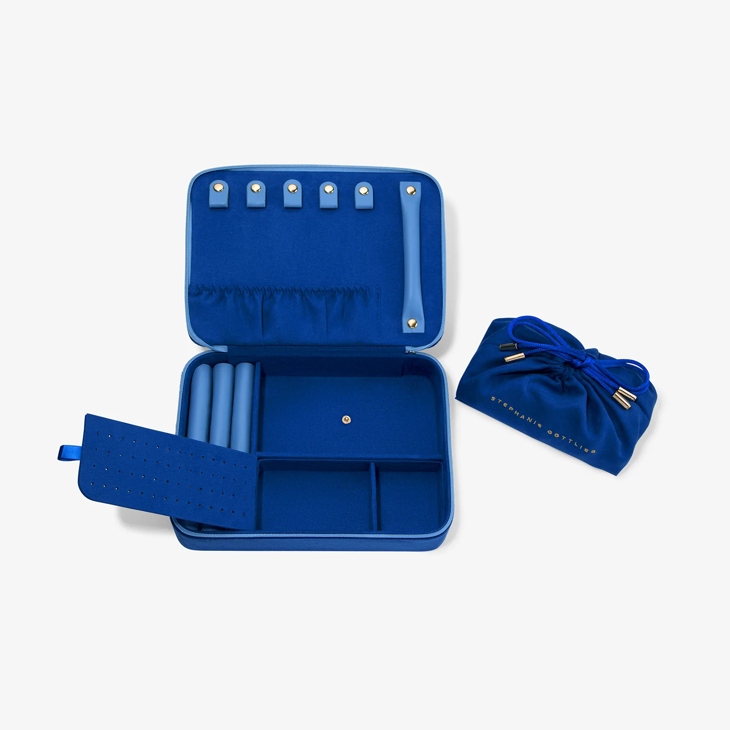 Blue Stephanie Gottlieb Jewelry Case - Image 5