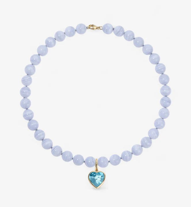 Margot Blue Topaz Heart Charm - Image 5