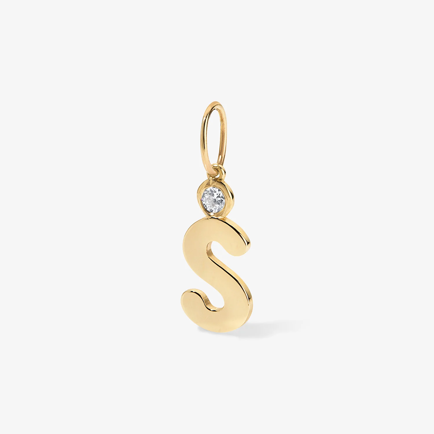 Bubble Initial Birthstone Charm - Image 5