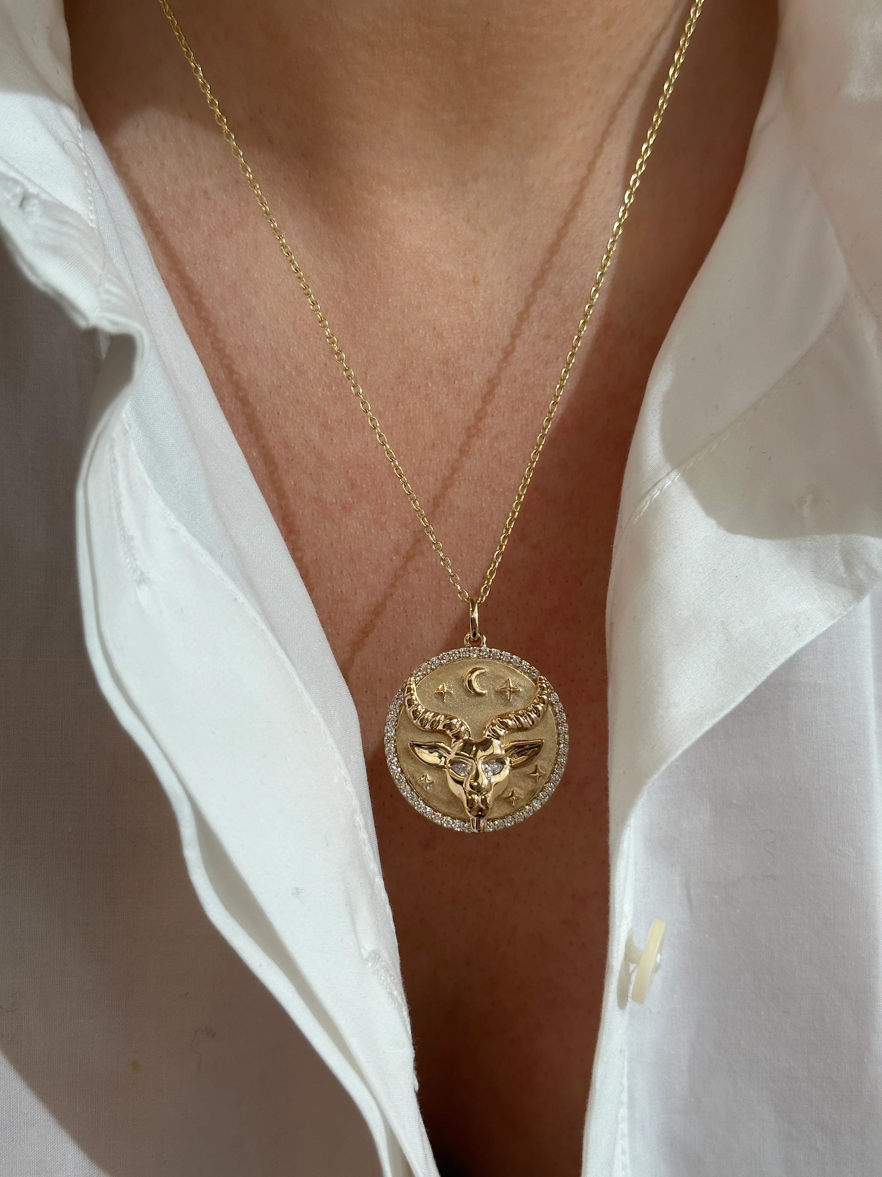 Capricorn Token Zodiac Necklace - Image 2