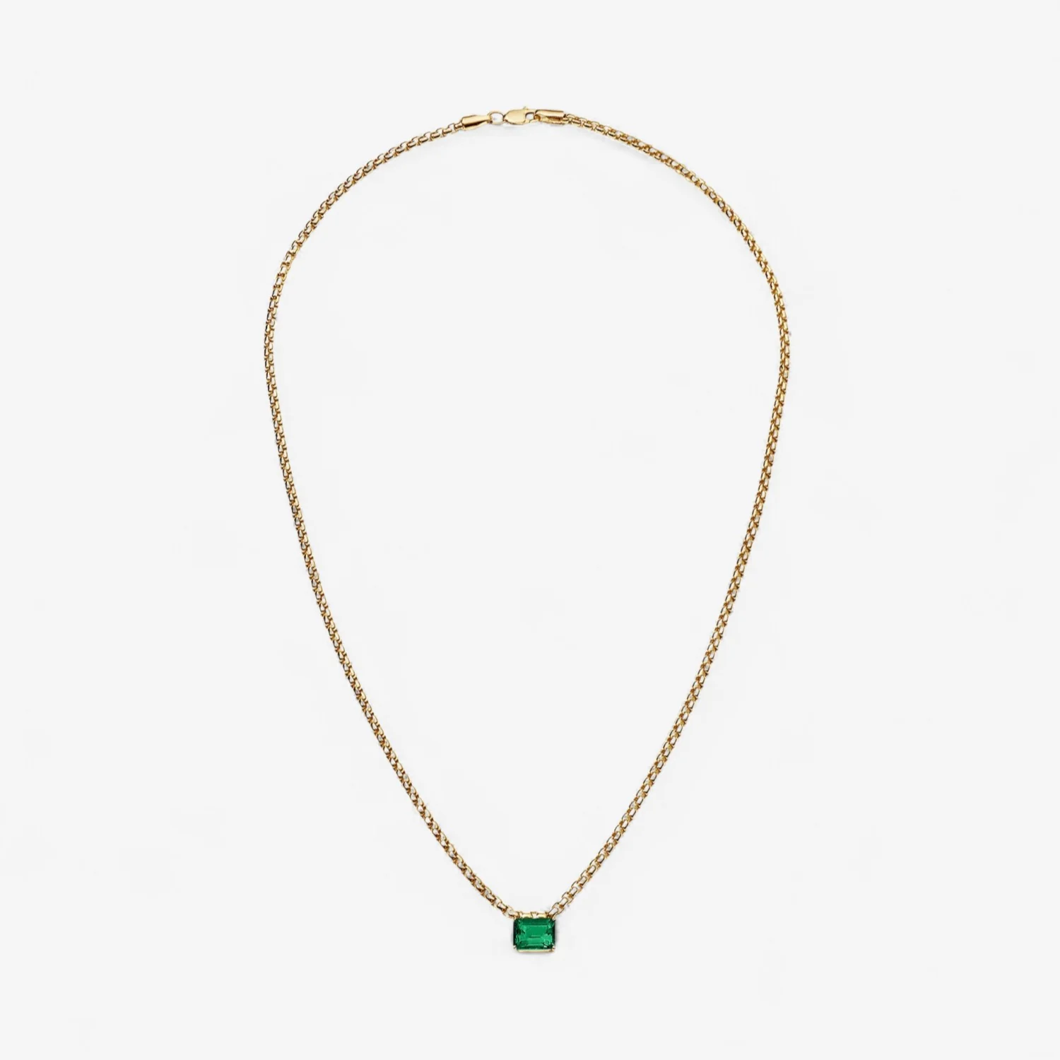 Avery Gemstone Box Chain Necklace - Image 11