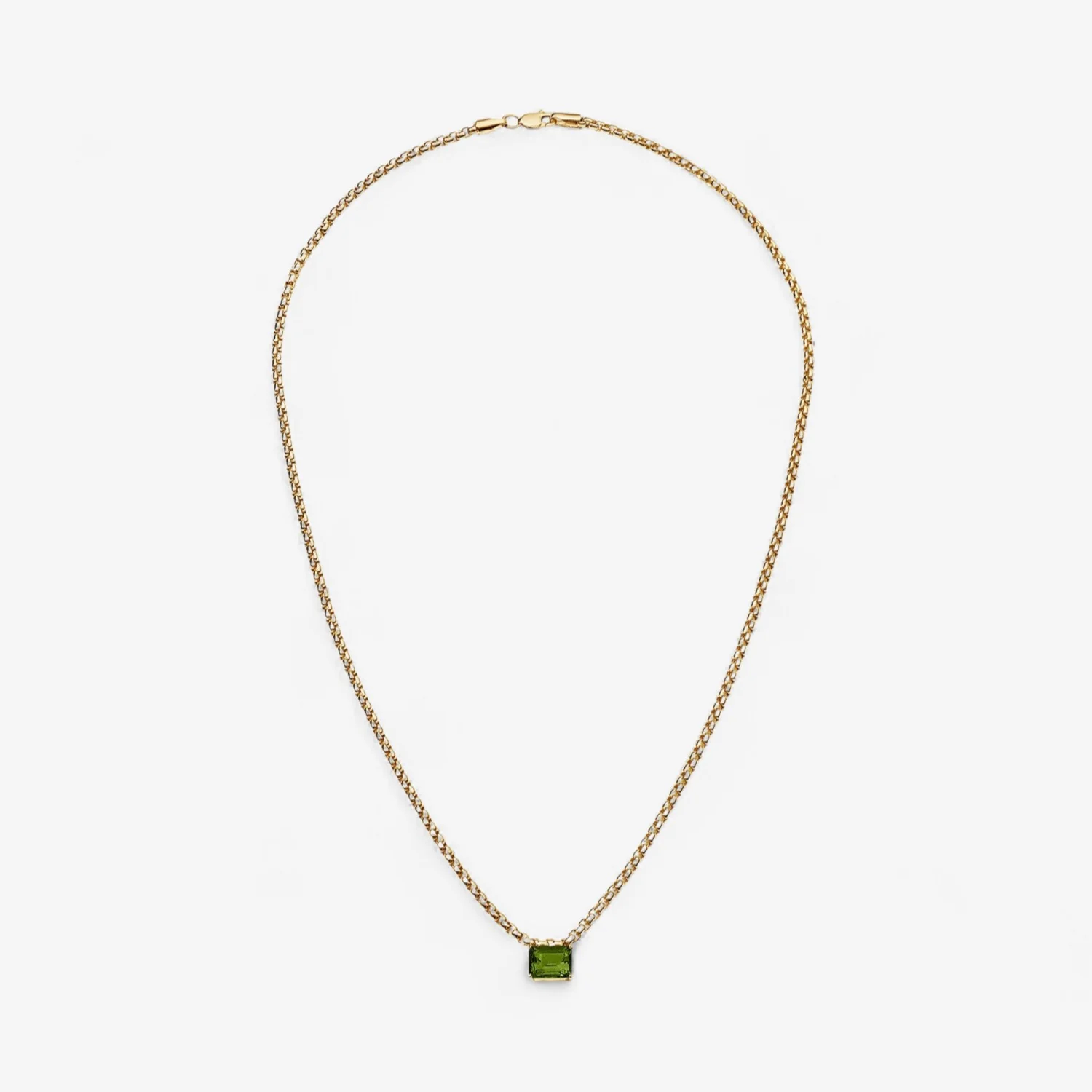 Avery Gemstone Box Chain Necklace - Image 13