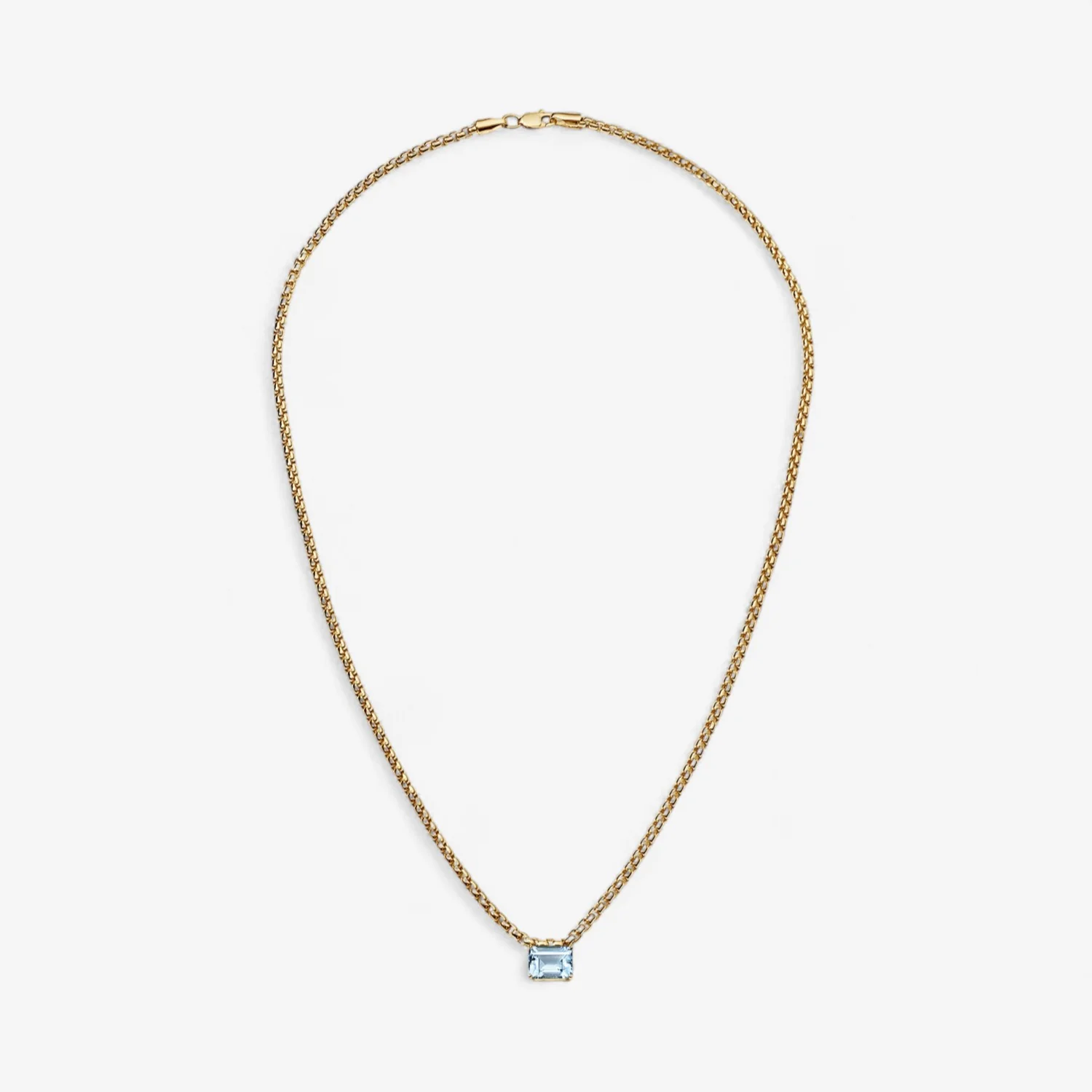 Avery Gemstone Box Chain Necklace - Image 9