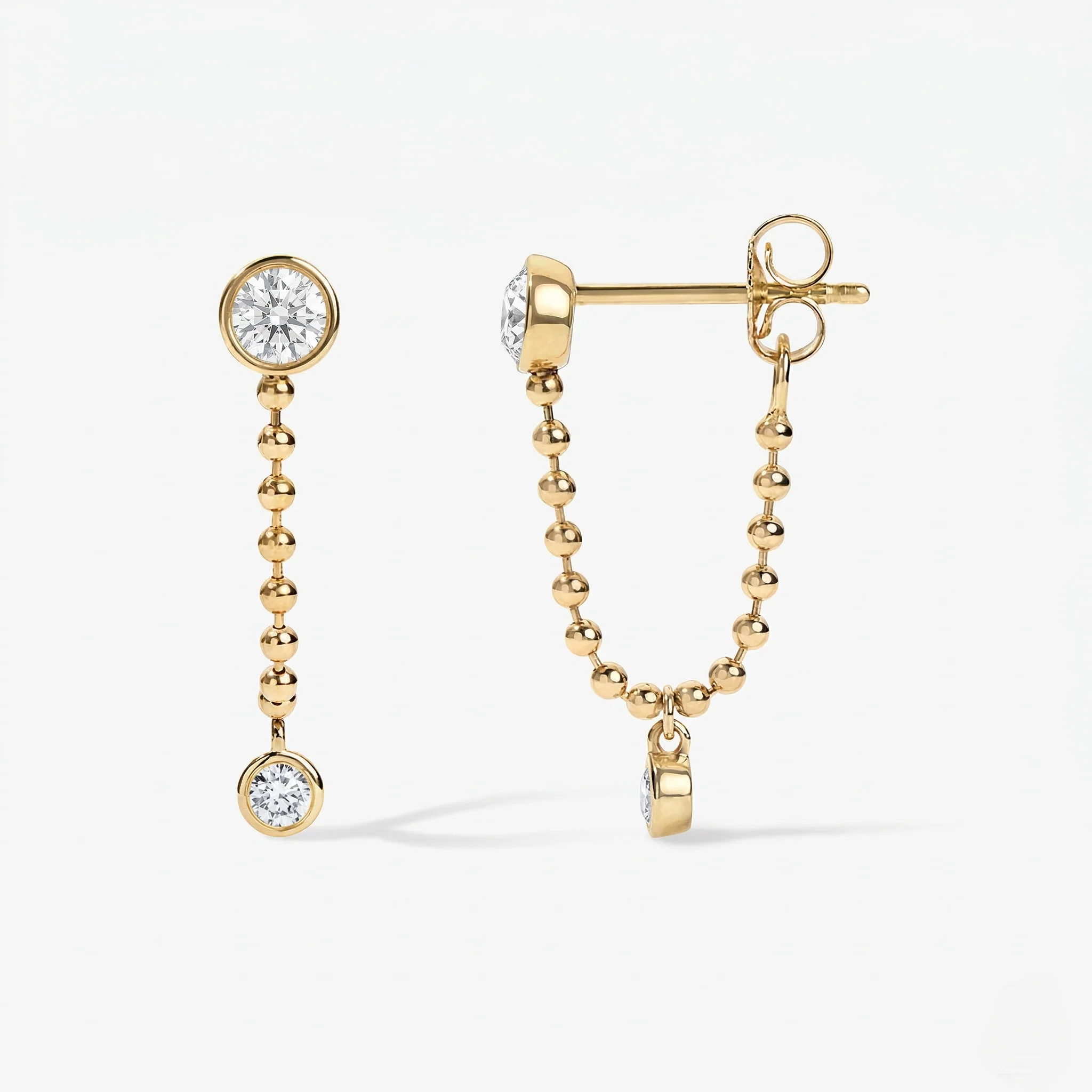 Dakota Diamond Chain Earrings
