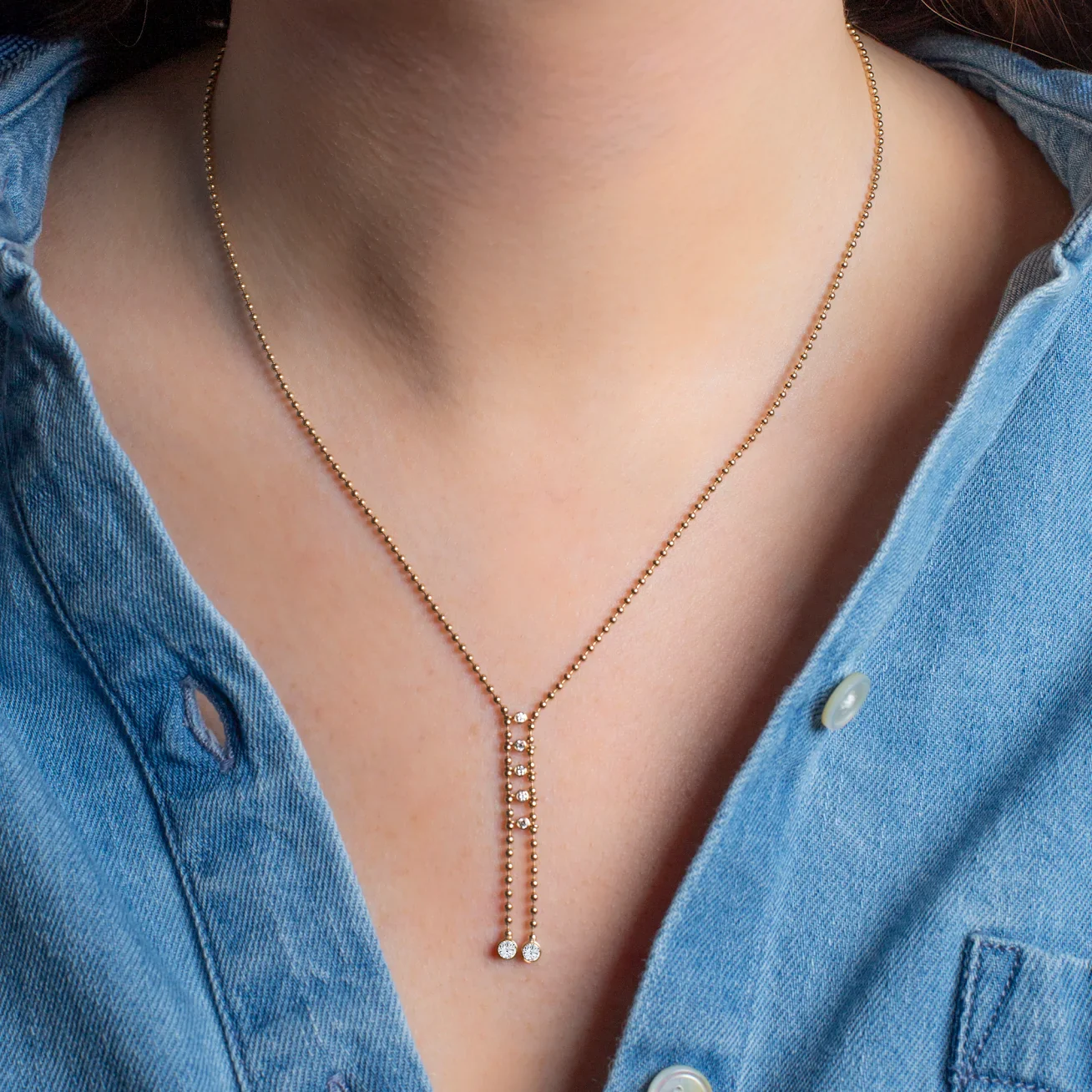 Dakota Diamond Lariat Necklace - Image 3