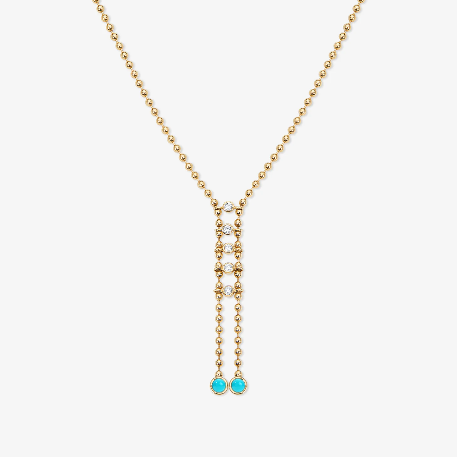 Dakota Turquoise Lariat Necklace