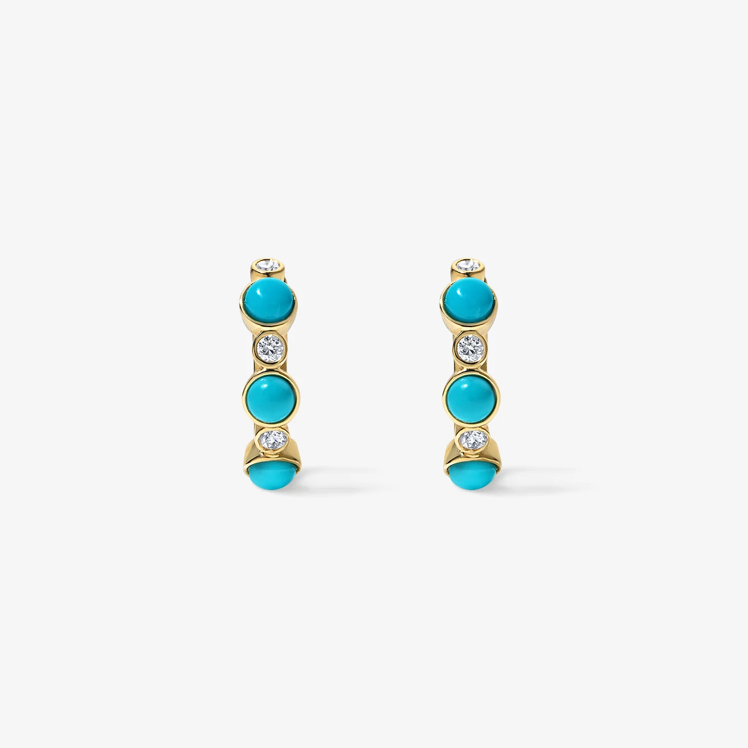 Dakota Turquoise Mini Huggie - Image 2