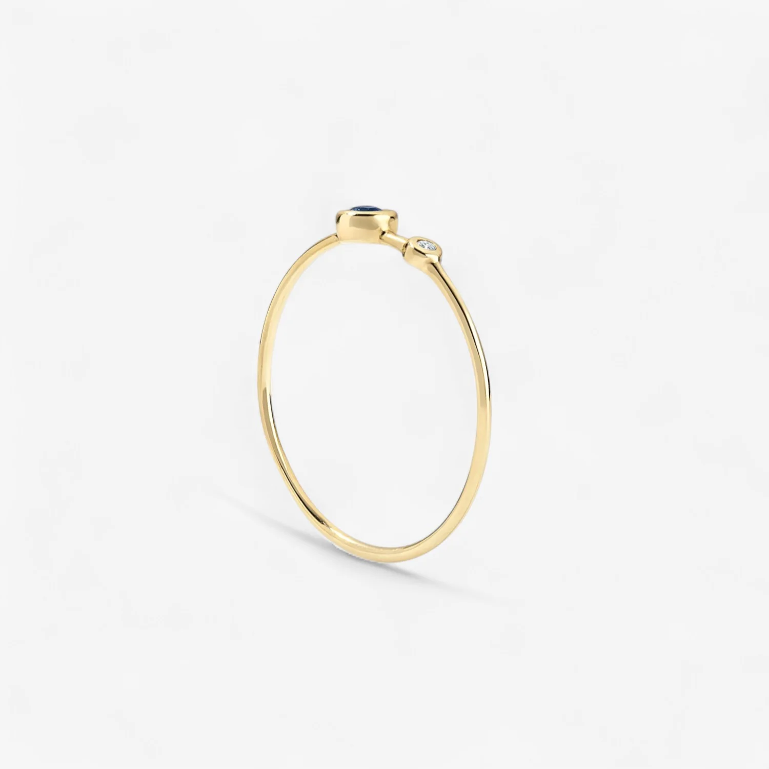 Margot Diamond and Gemstone Two Stone Ring - Image 16