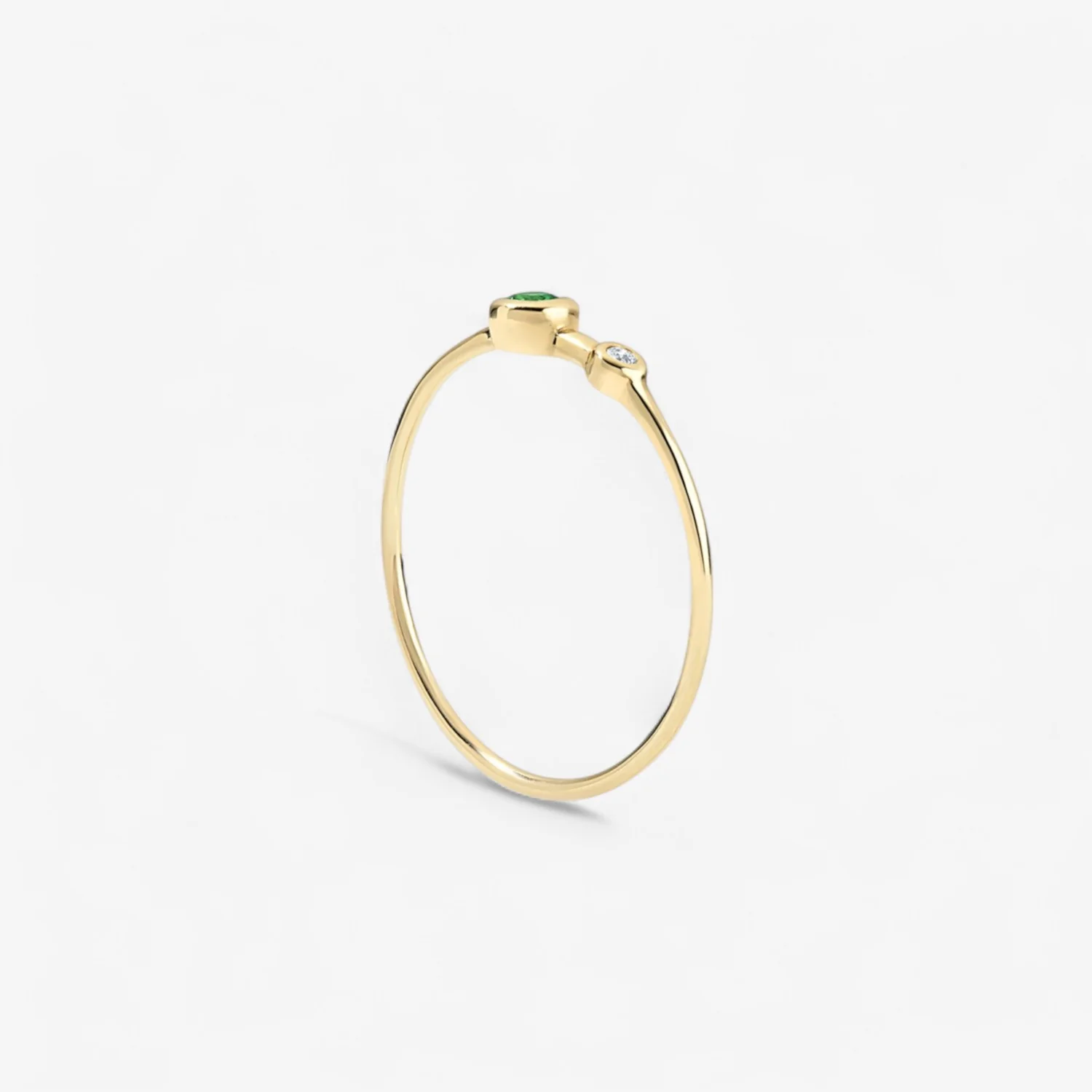 Margot Diamond and Gemstone Two Stone Ring - Image 6