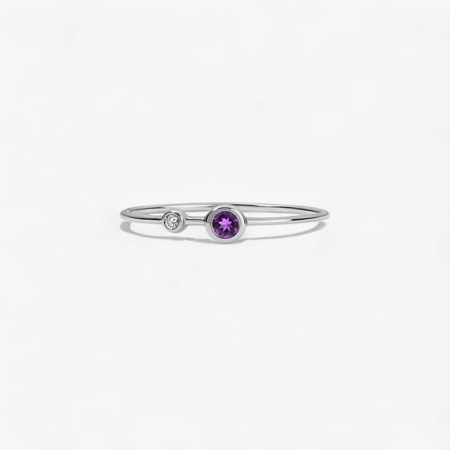 Margot Diamond and Gemstone Two Stone Ring - Image 7