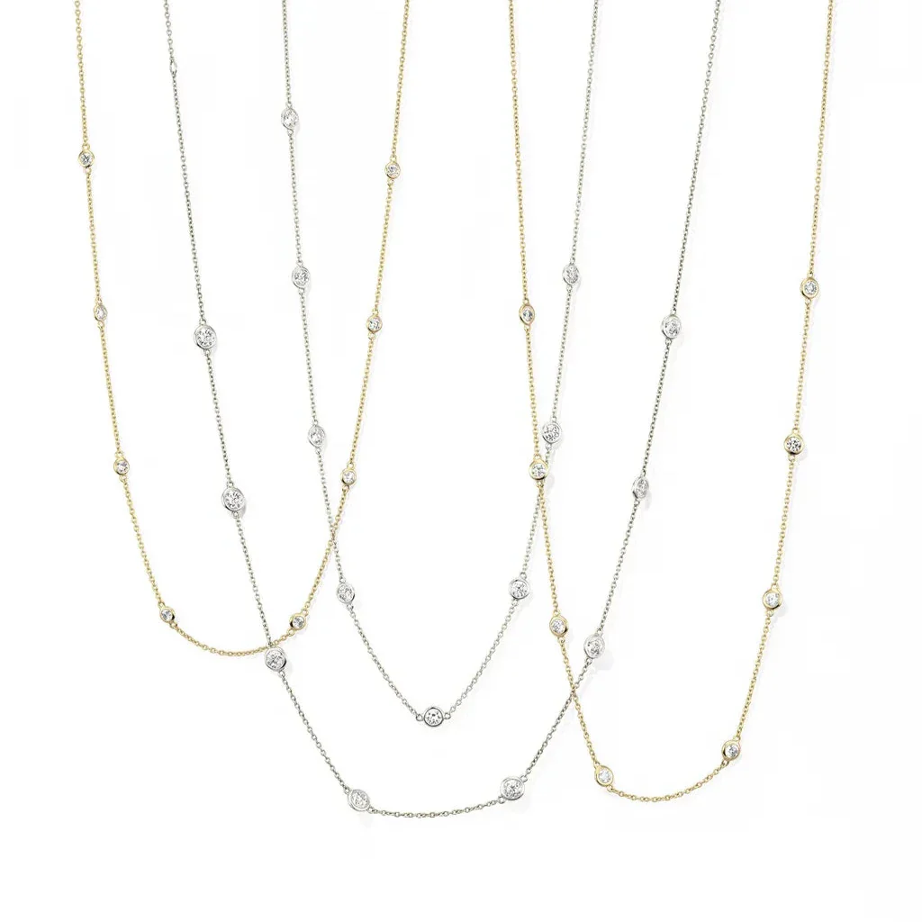 Margot 8 Stone Diamond Necklace - Image 5