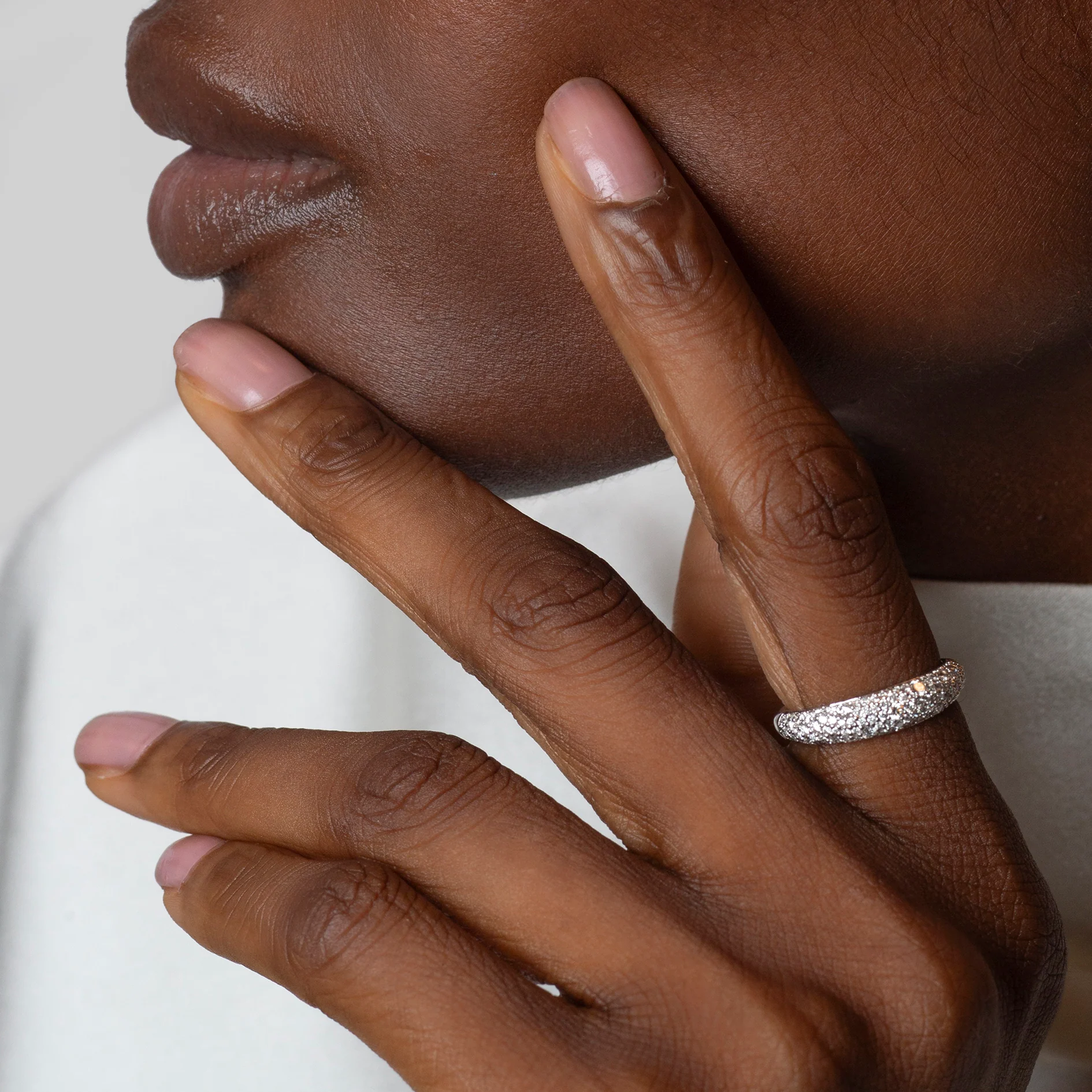 Madison Diamond Dome Stack Ring - Image 3