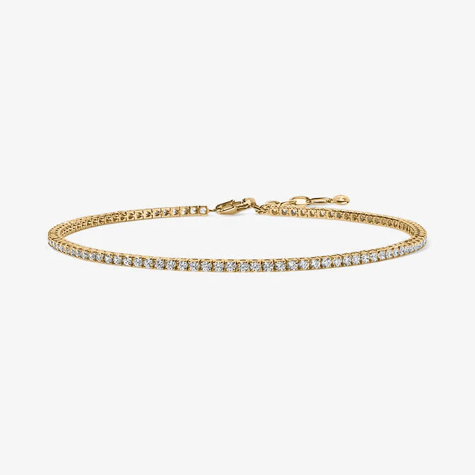 Signature Diamond Tennis Anklet - Image 2