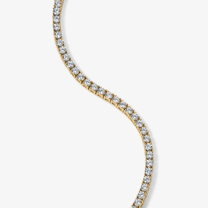Signature Diamond Tennis Anklet - Image 4