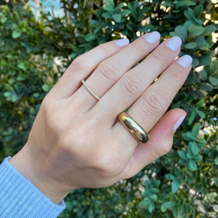 Madison Dome Gold Ring - Image 3