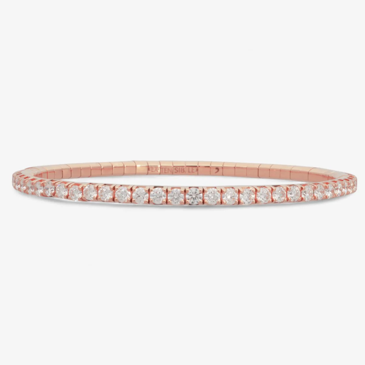 Extensible Round Tennis Bracelet - Image 10
