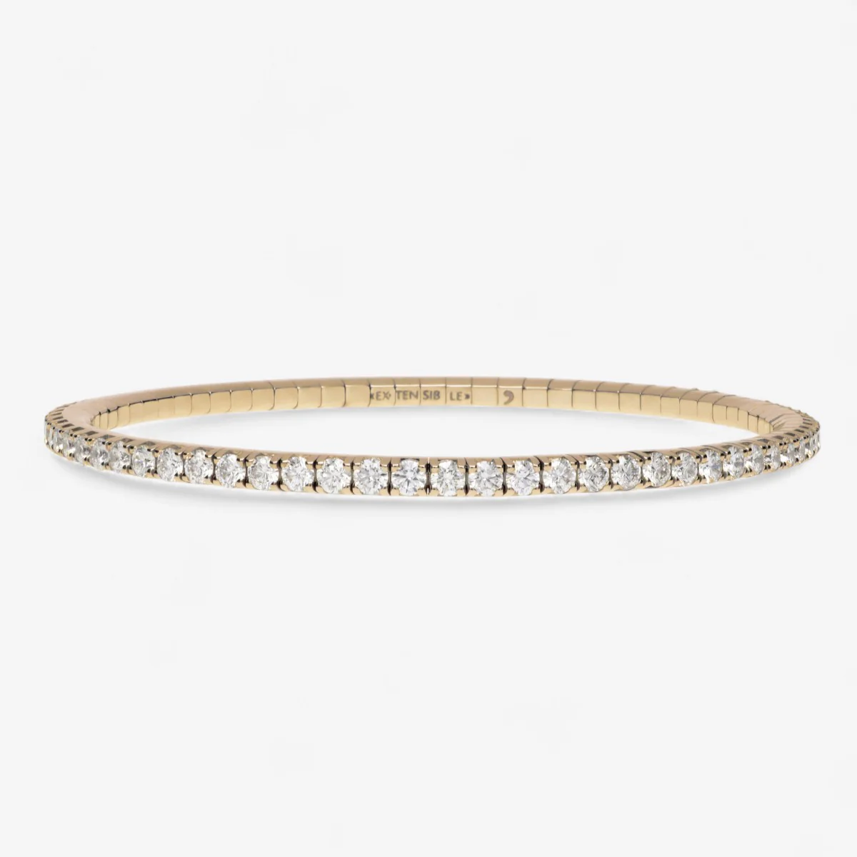 Extensible Round Tennis Bracelet - Image 8