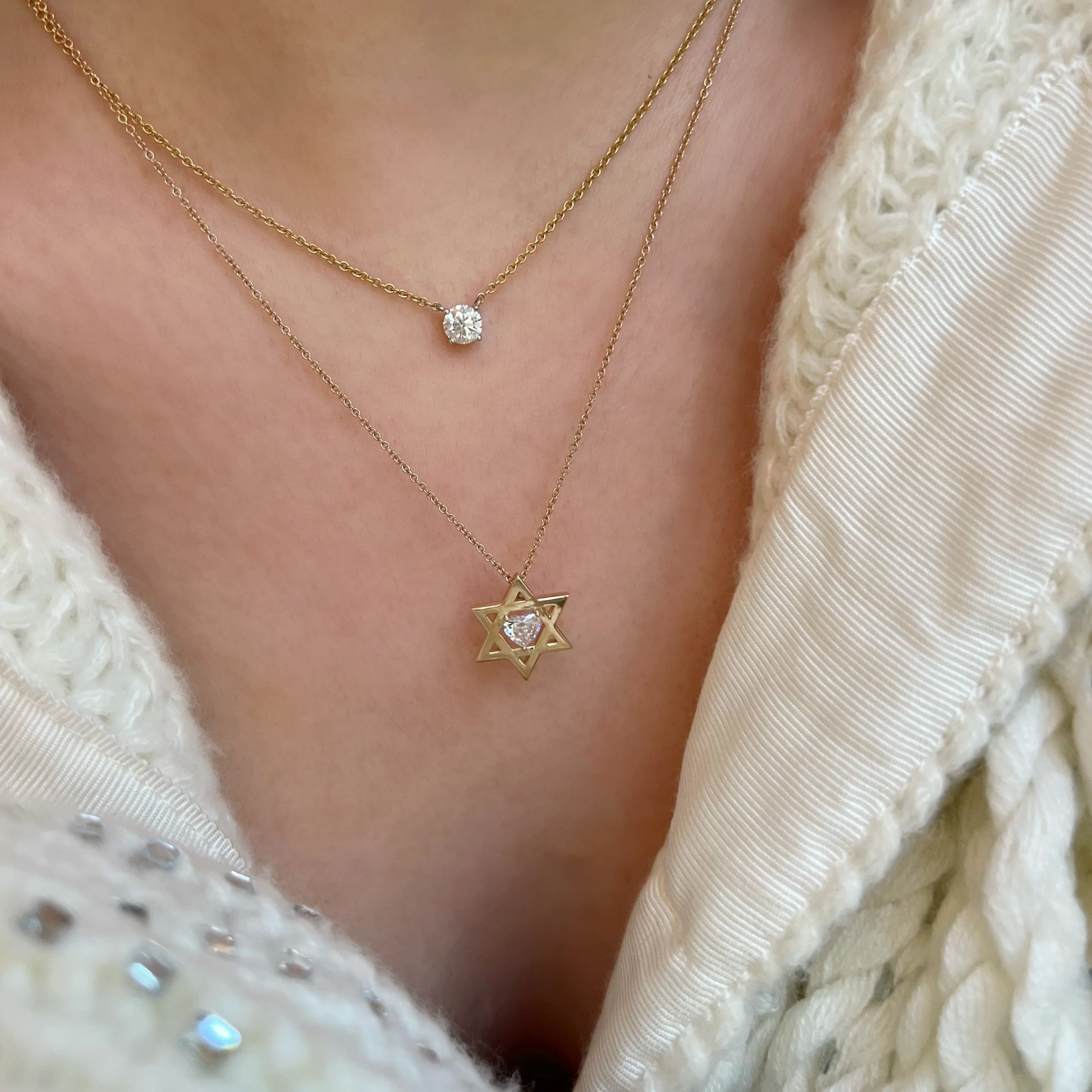 Token Floating Diamond Heart Star of David - Image 3