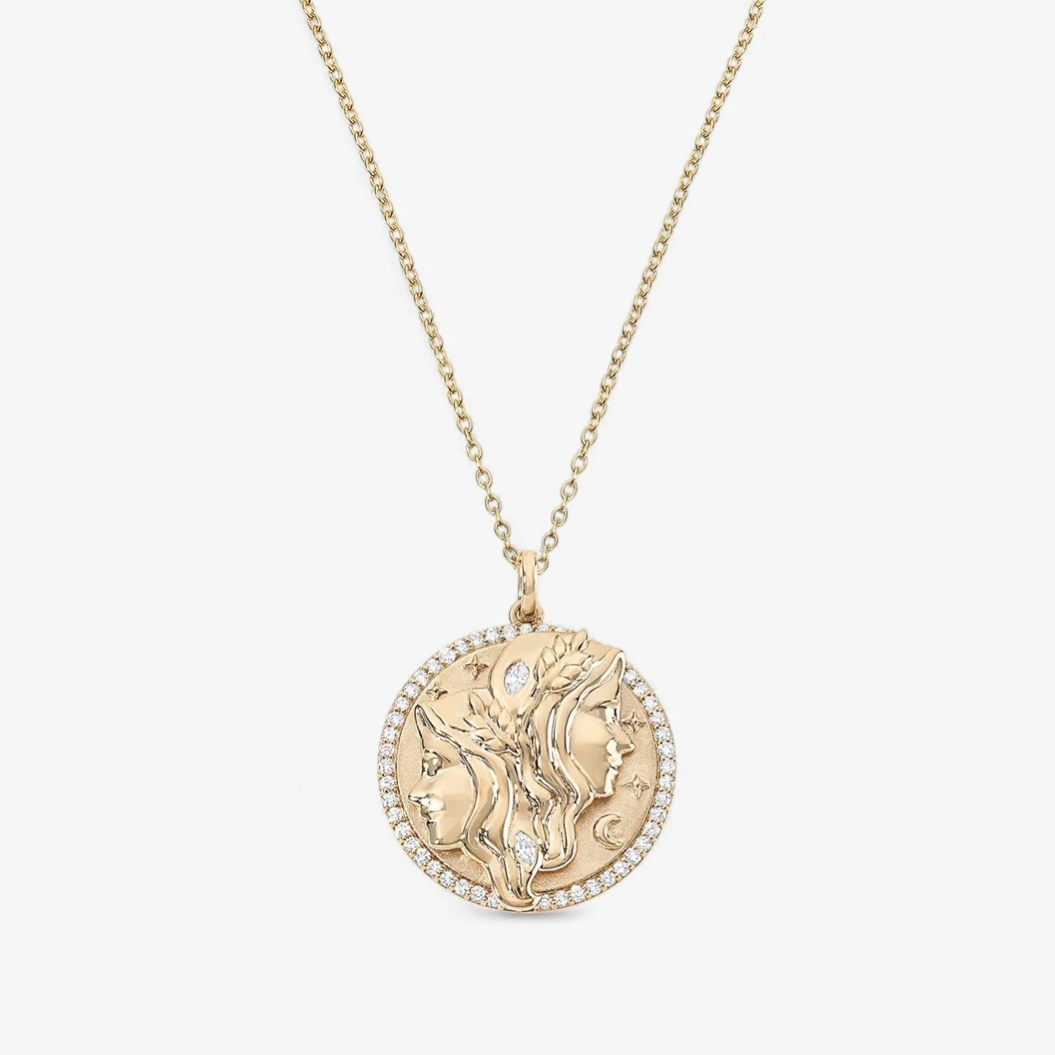 Gemini Token Zodiac Necklace