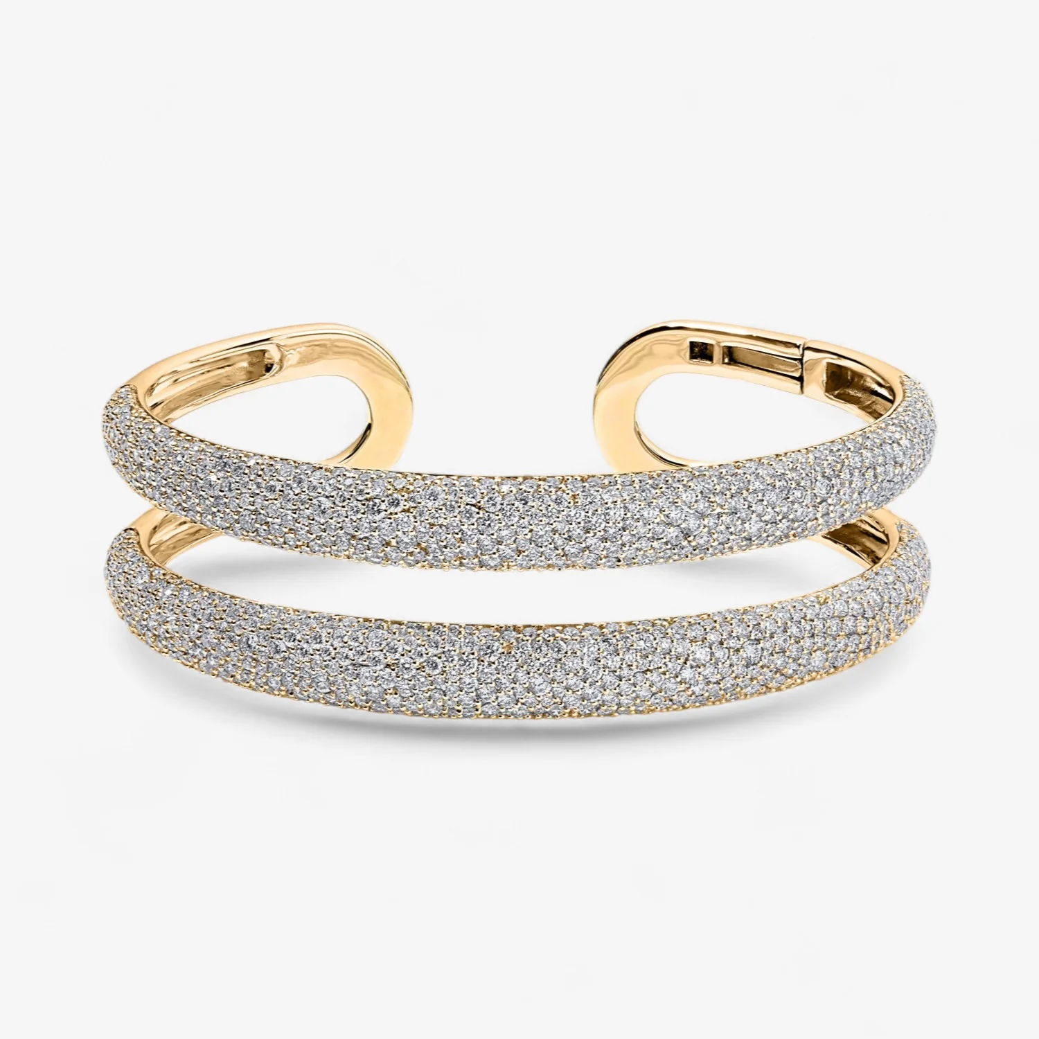 Madison Diamond Double Dome Cuff - Image 2