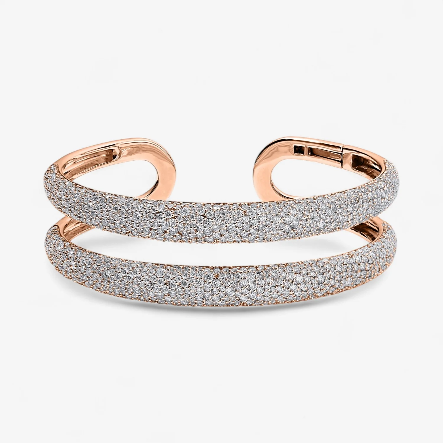 Madison Diamond Double Dome Cuff - Image 3