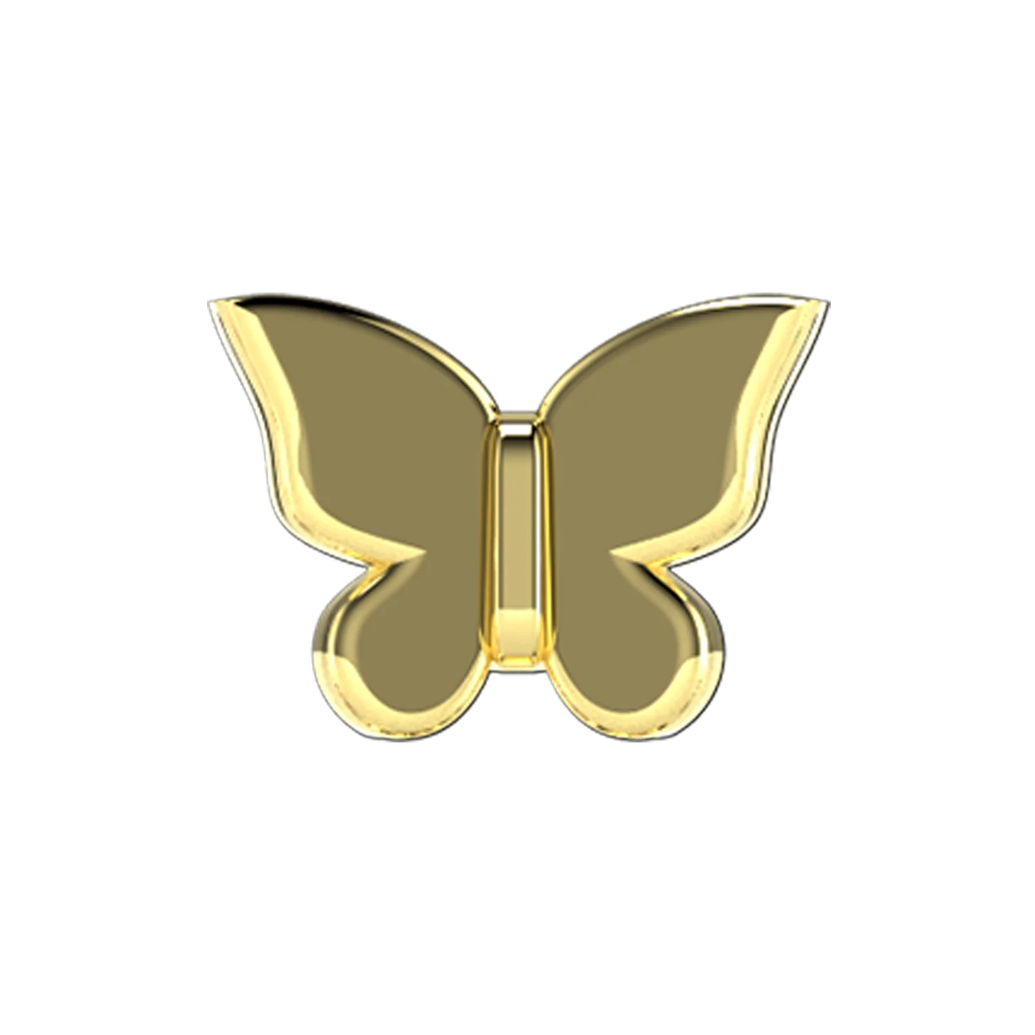 Gold Butterfly Slider Necklace Charm