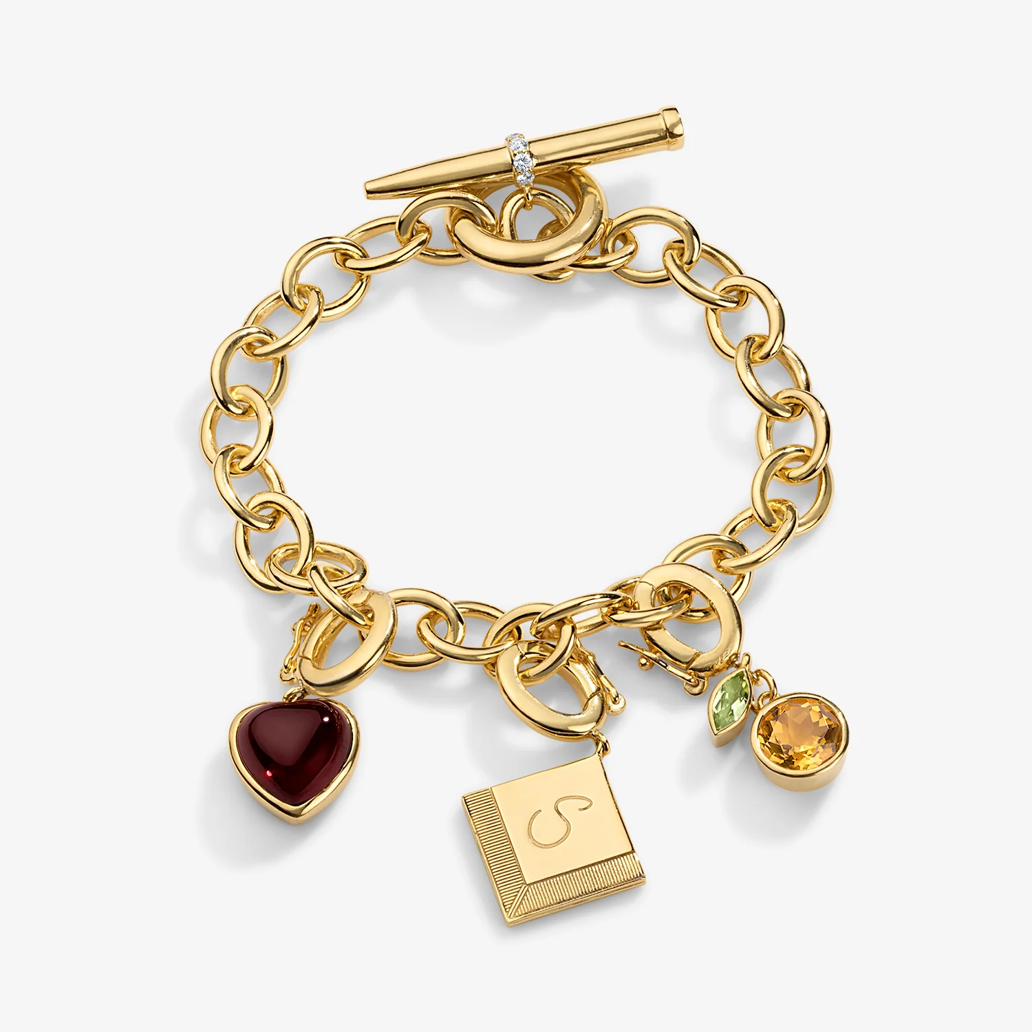 Cocktail Chain Bracelet with Toggle - Image 2