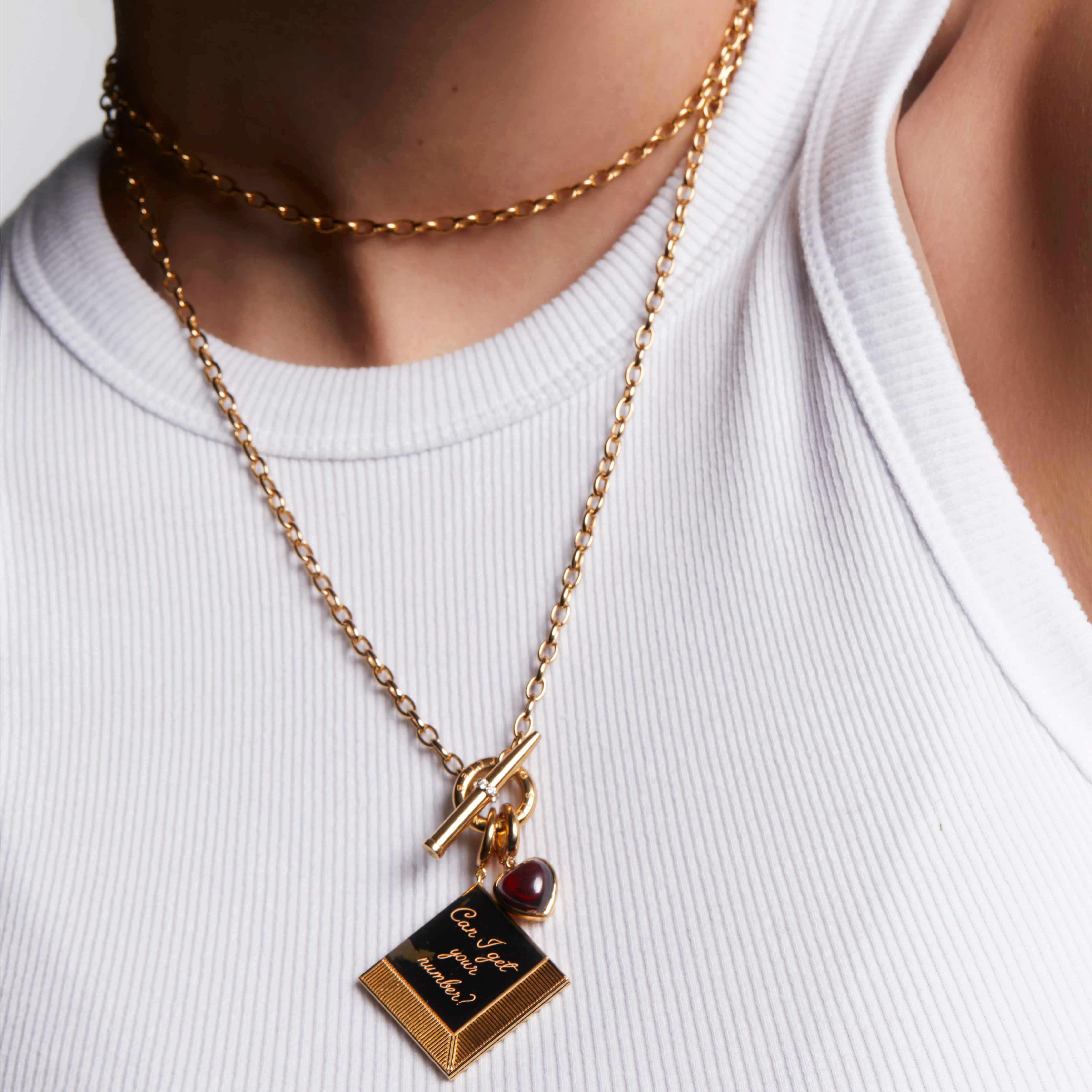 Cocktail Chain Necklace with Toggle - Image 3