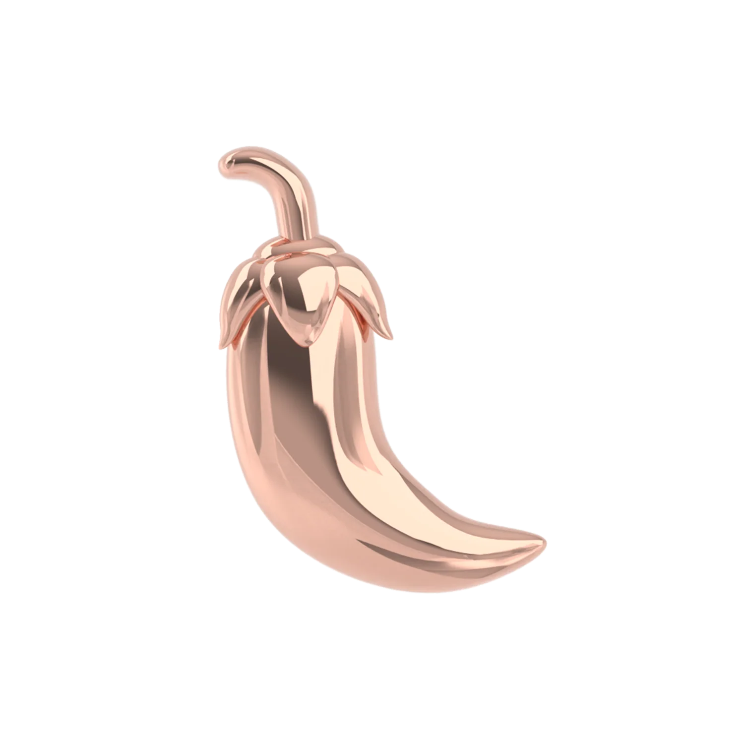 Slider Gold Hot Pepper Charm