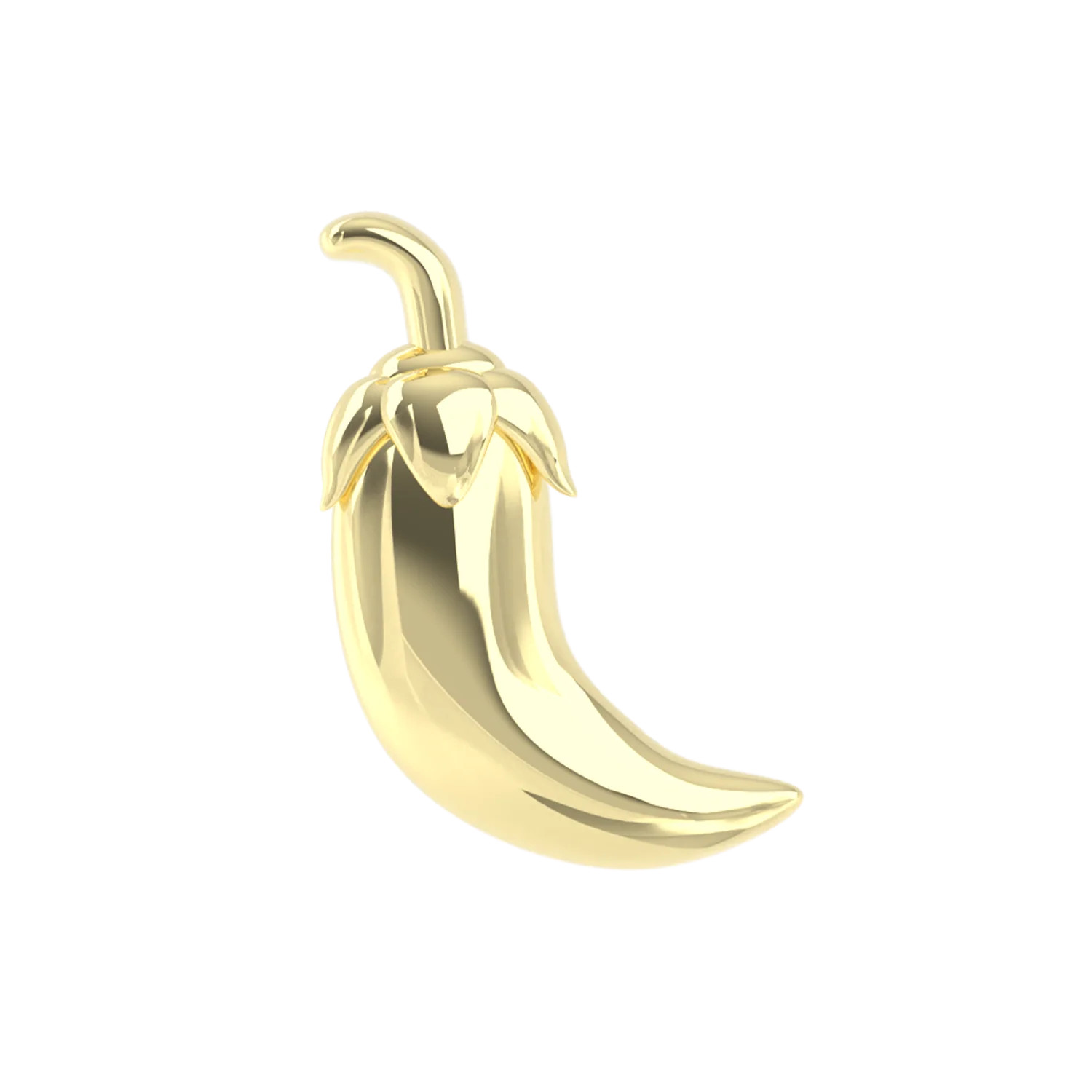 Slider Gold Hot Pepper Charm - Image 3