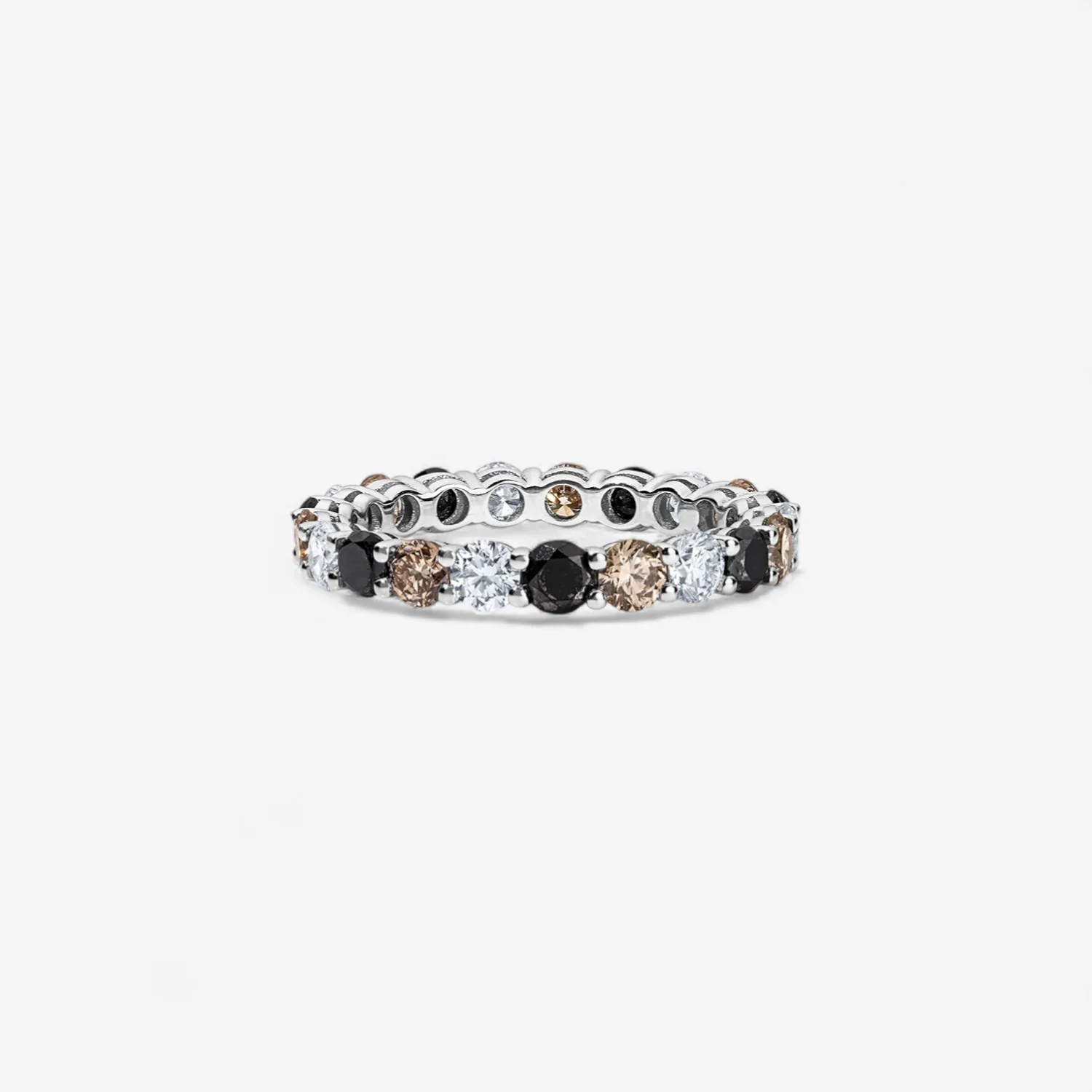 Grace Black and White Diamond Eternity Band