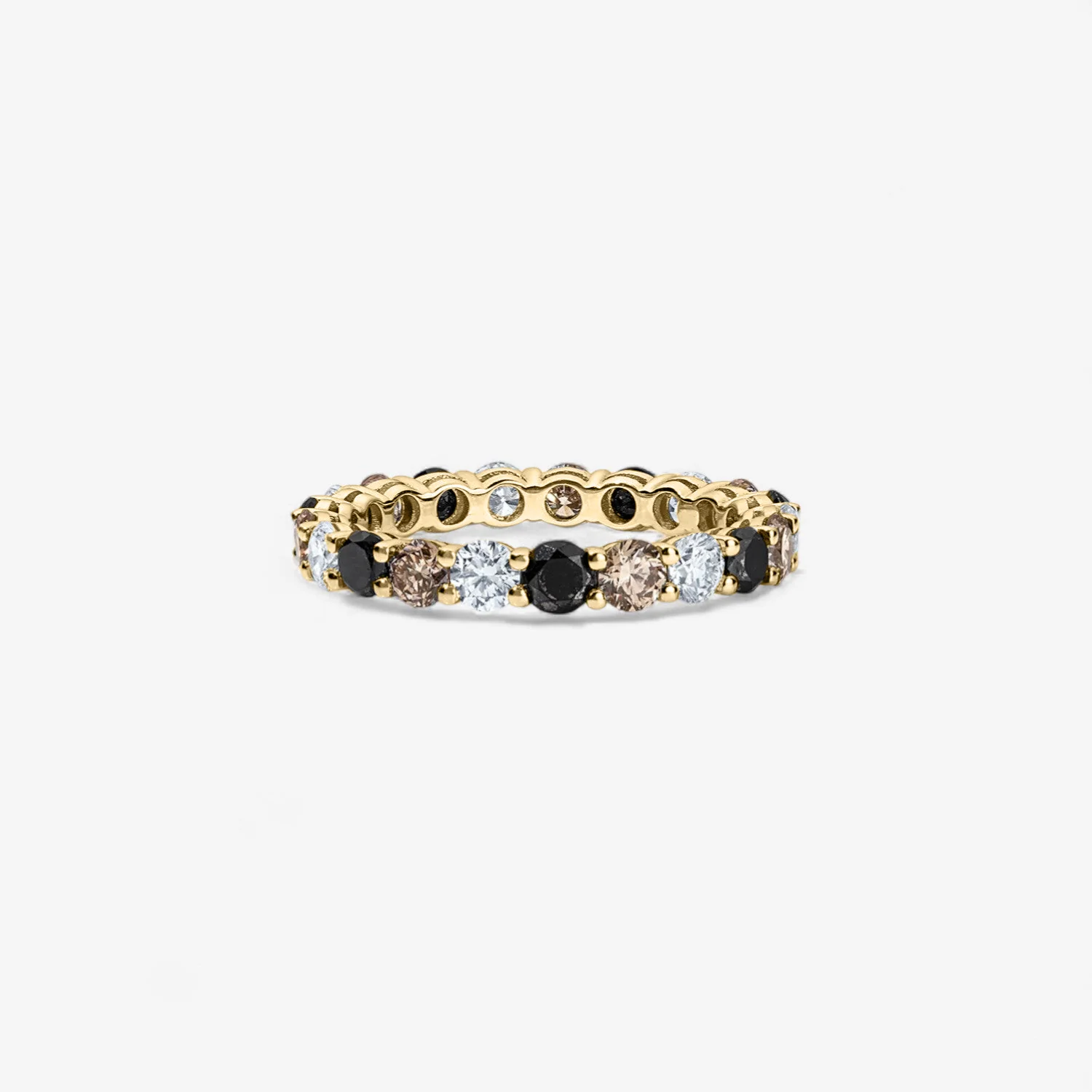 Grace Black and White Diamond Eternity Band - Image 2
