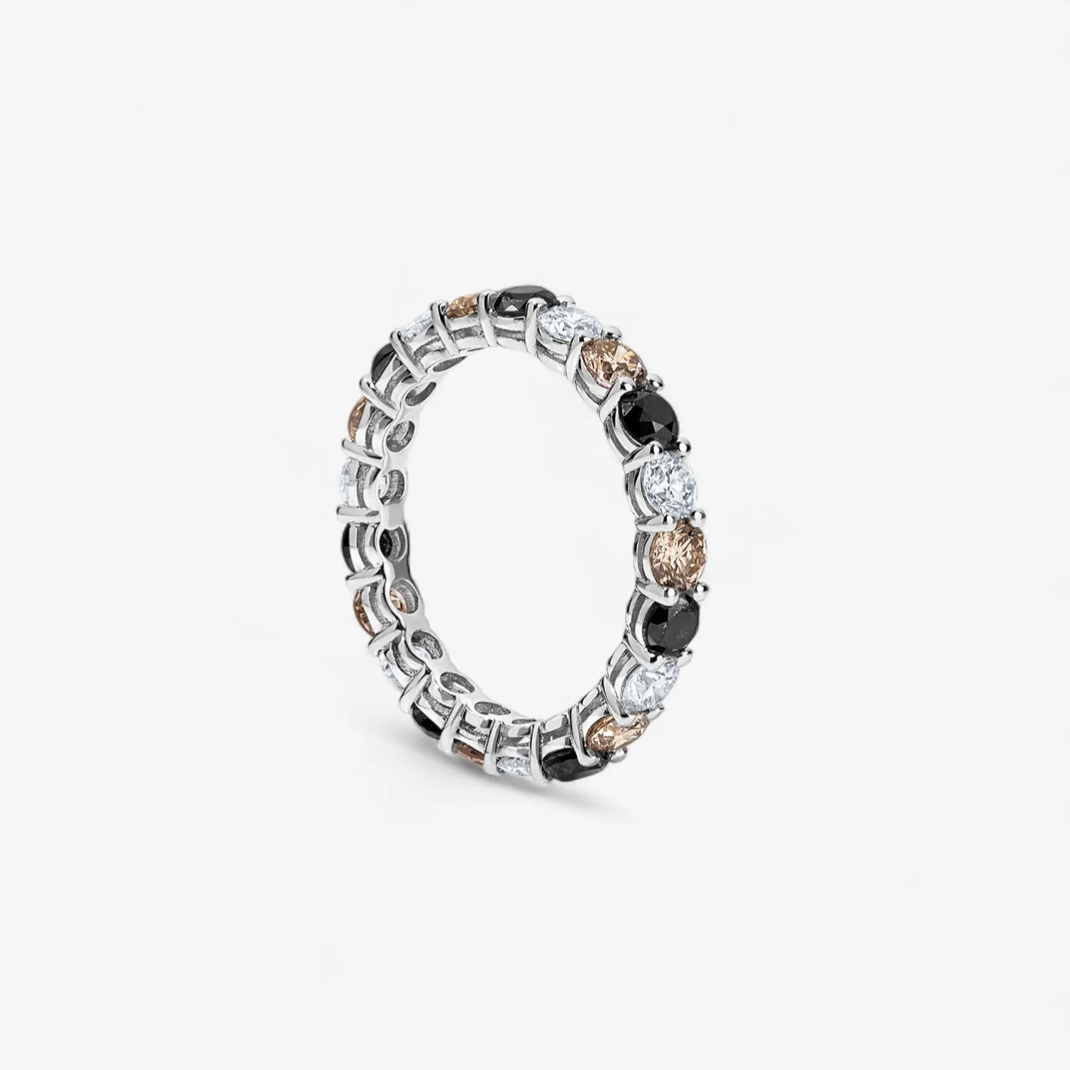 Grace Black and White Diamond Eternity Band - Image 3