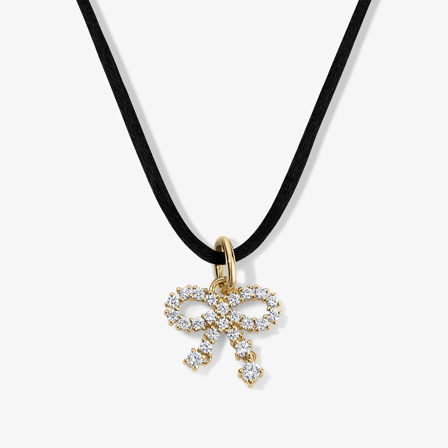 Grace Diamond Bow Pendant