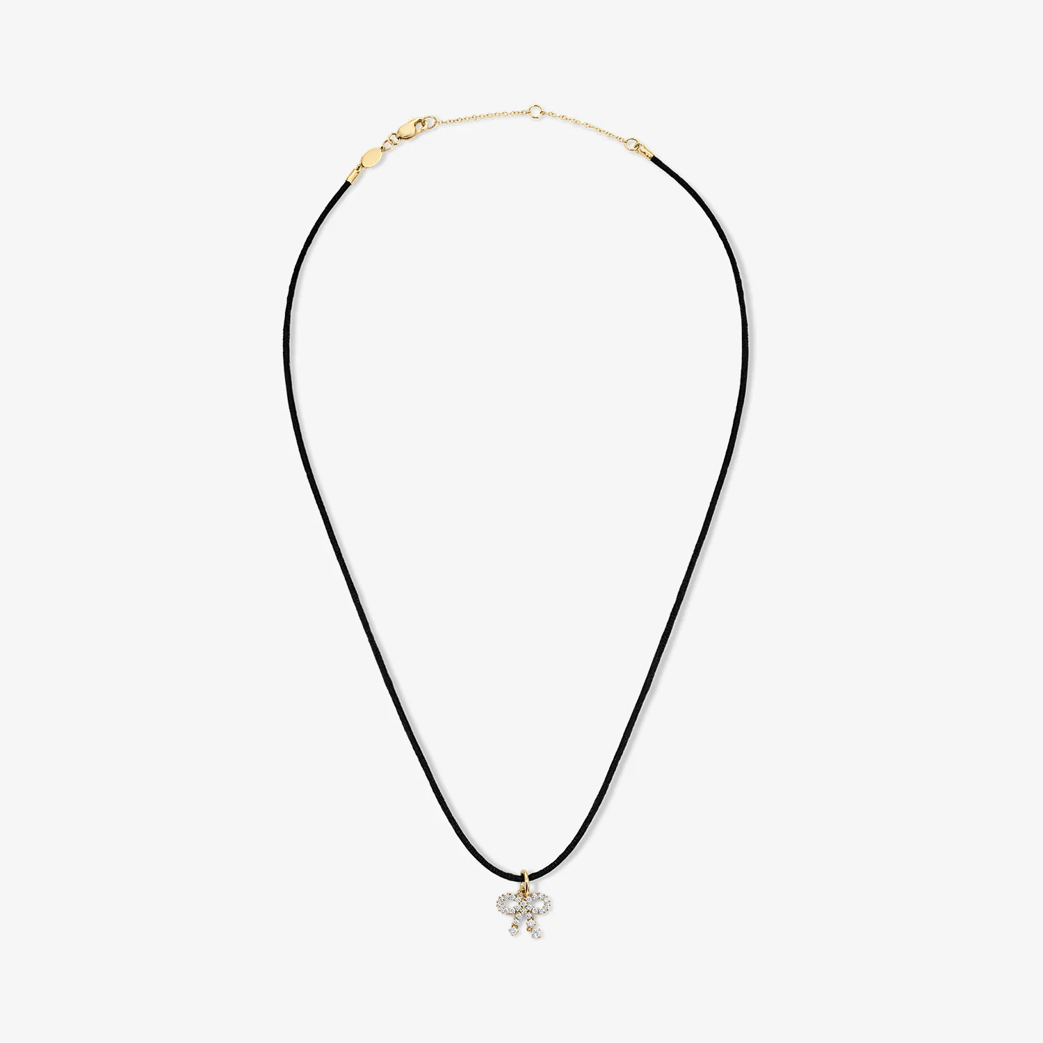 Grace Diamond Bow Pendant - Image 2