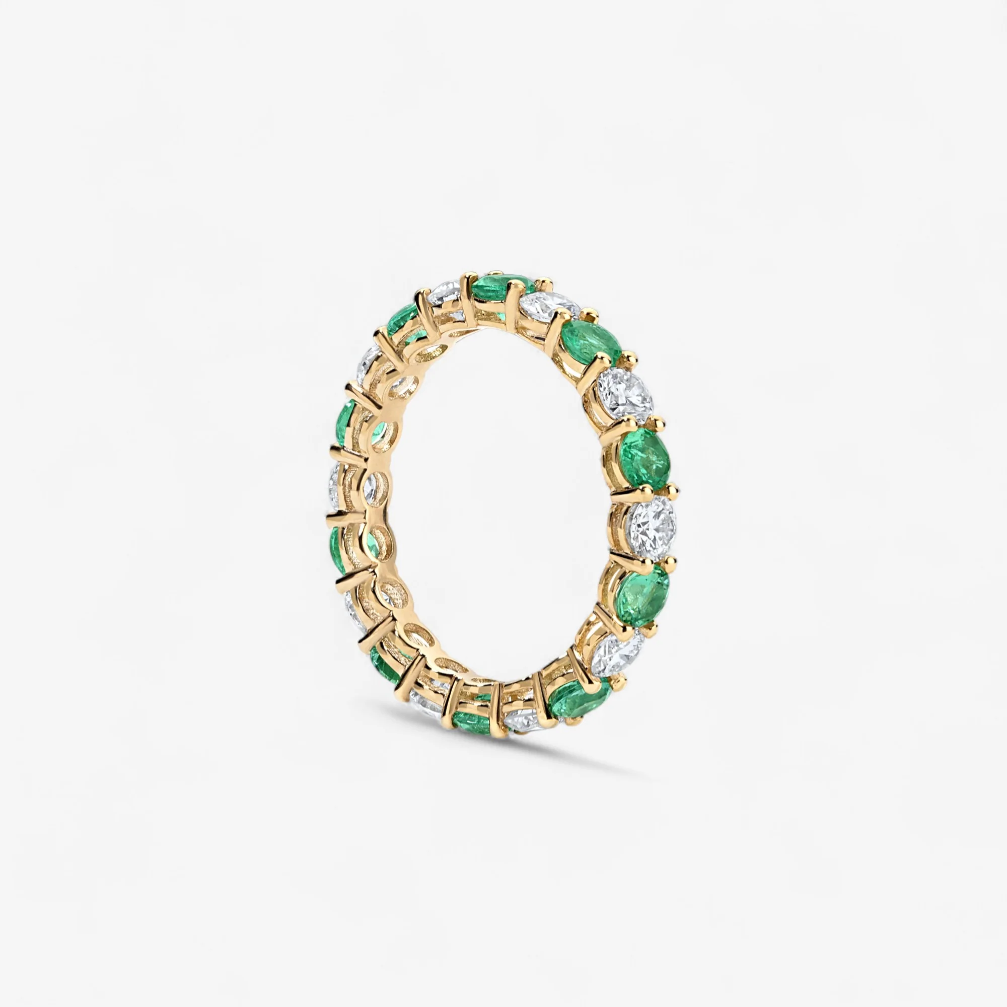 Grace Emerald and Diamond Eternity Band - Image 3