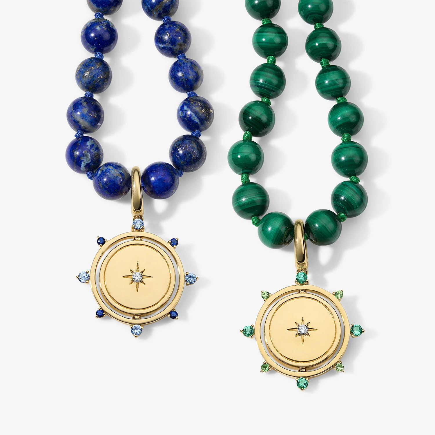 Grace Emerald Spinner Pendant - Image 4