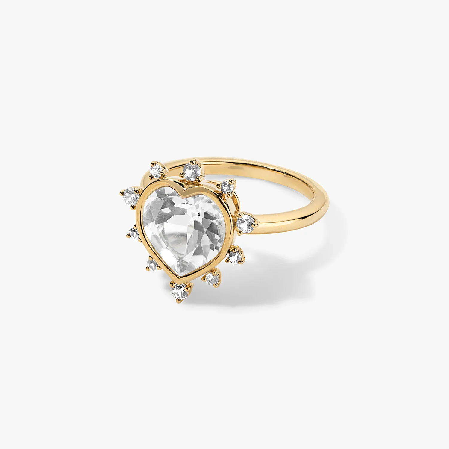 Grace Heart Ring with Diamond Halo - Image 2